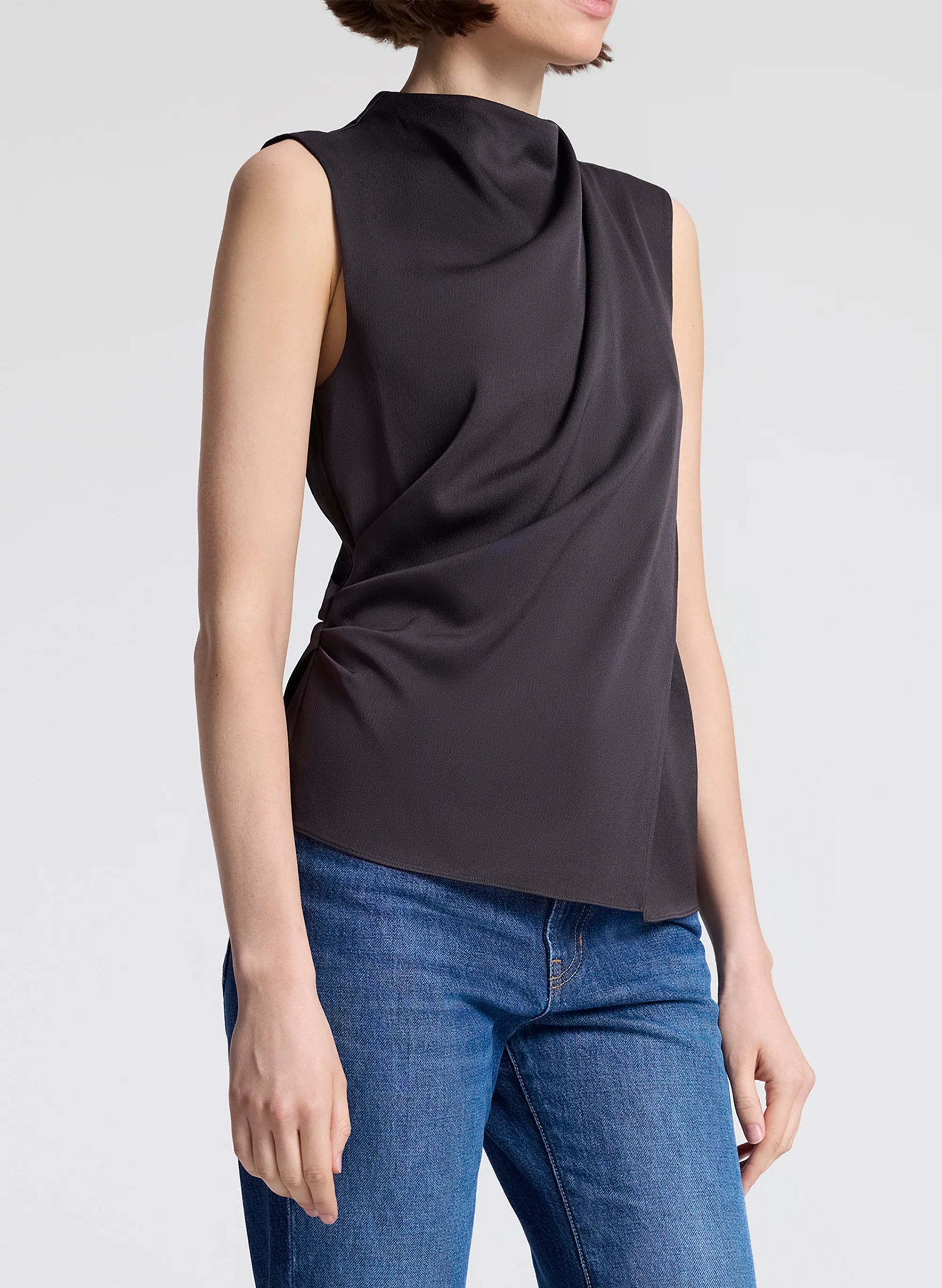 Amira Ruched Sleeveless Top - Image 2
