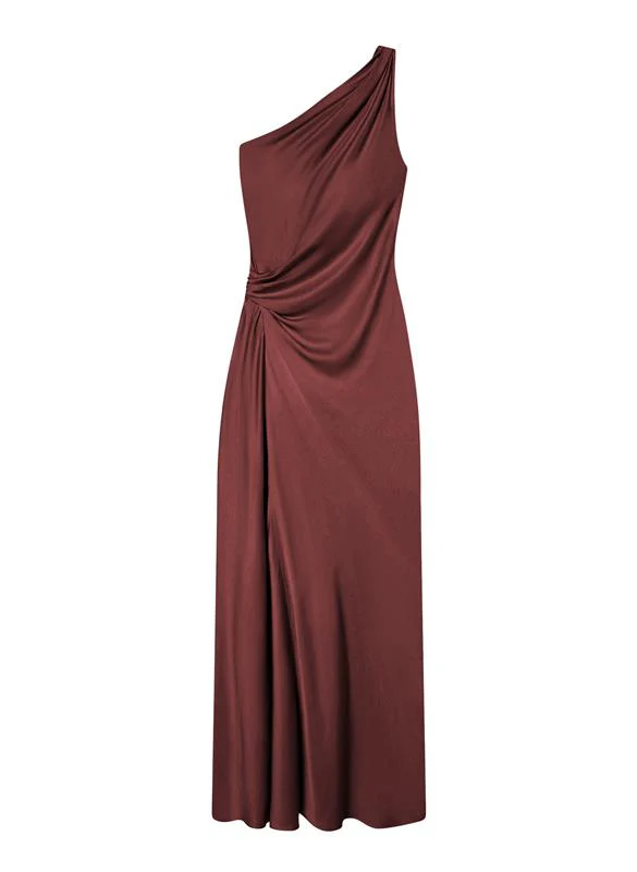 Aster Satin One Shoulder Gown - Image 6