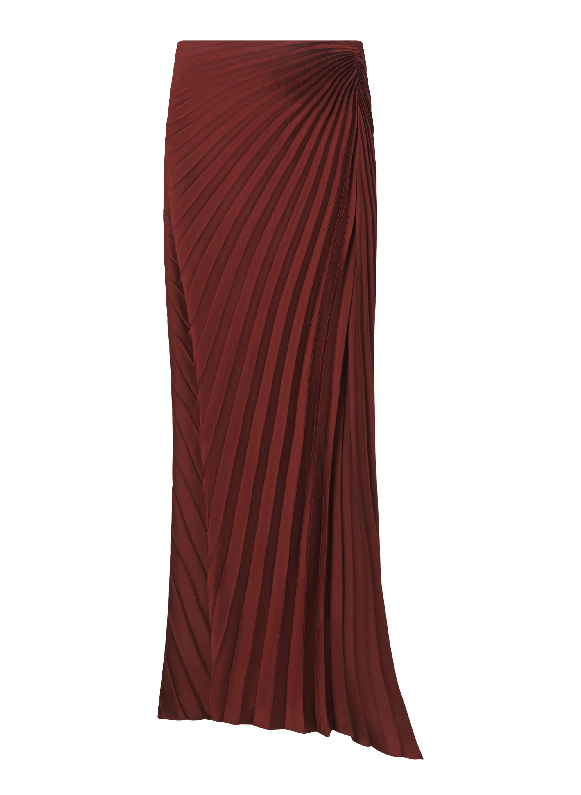 Bianca Satin Pleated Maxi Skirt - Image 6