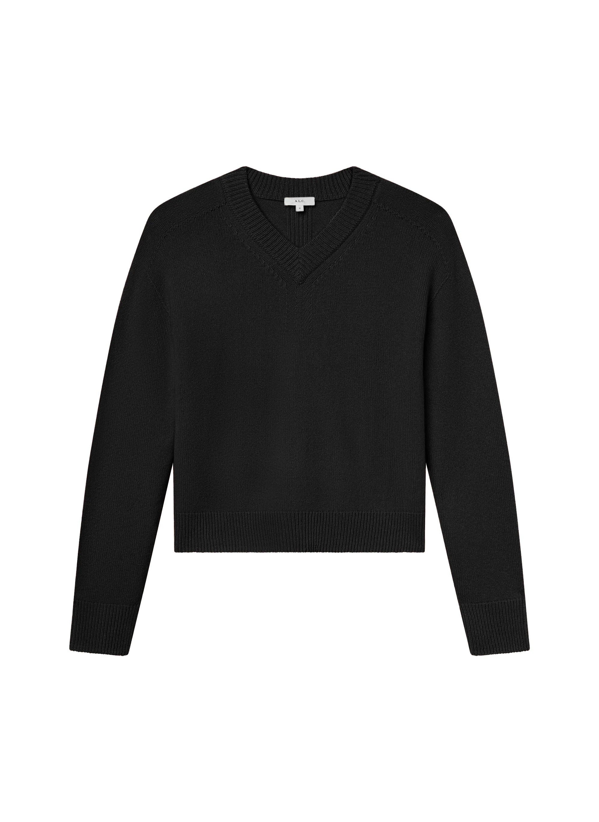 Calven Cashmere V Neck Sweater - Image 7