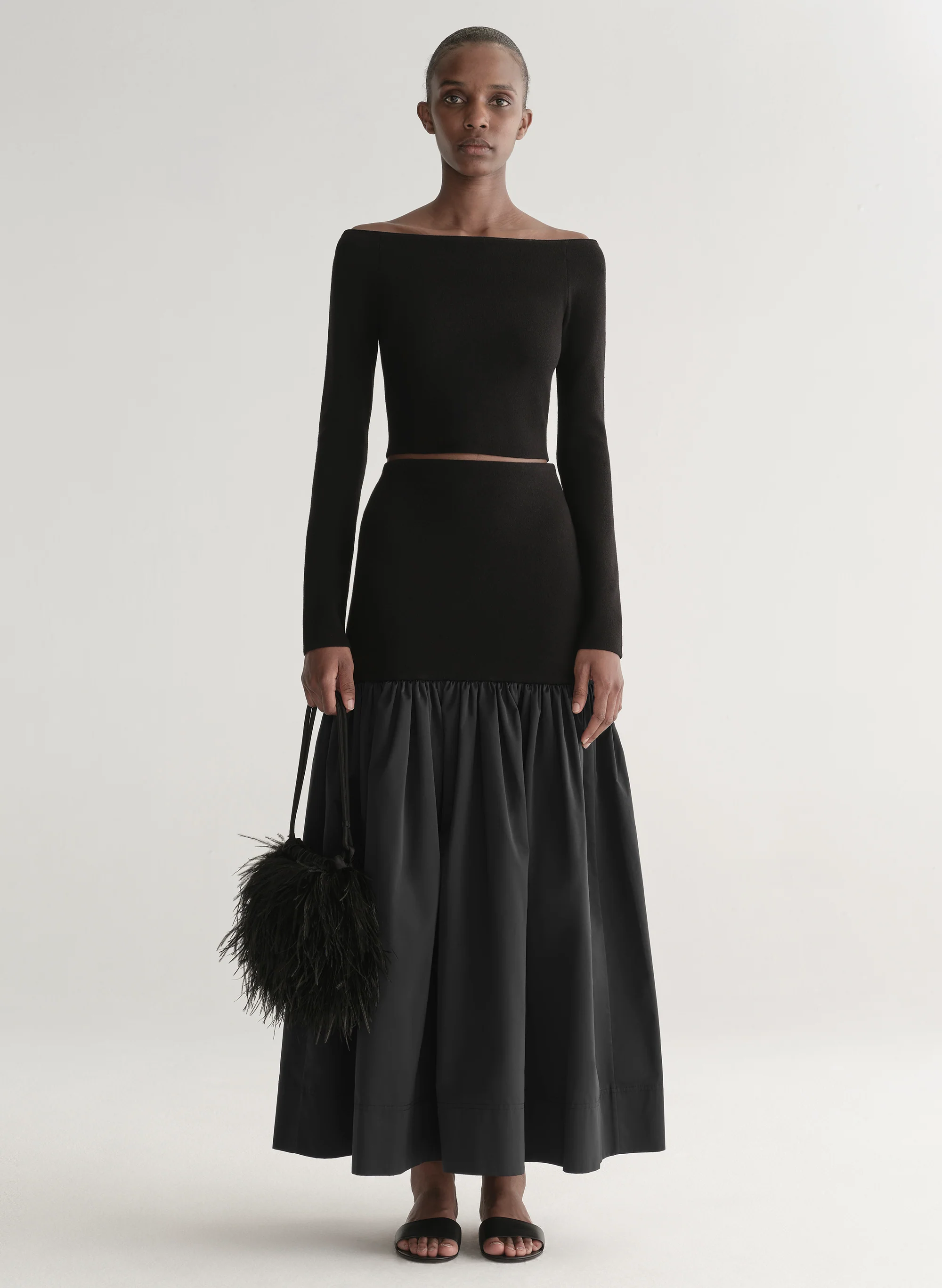 Cami Merino Combo Maxi Skirt