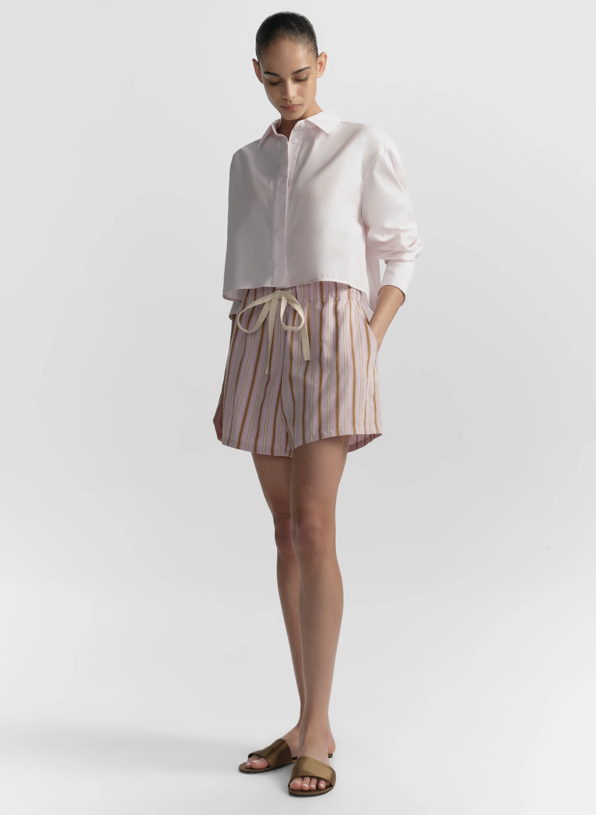 Casey Striped Drawstring Short - Image 4