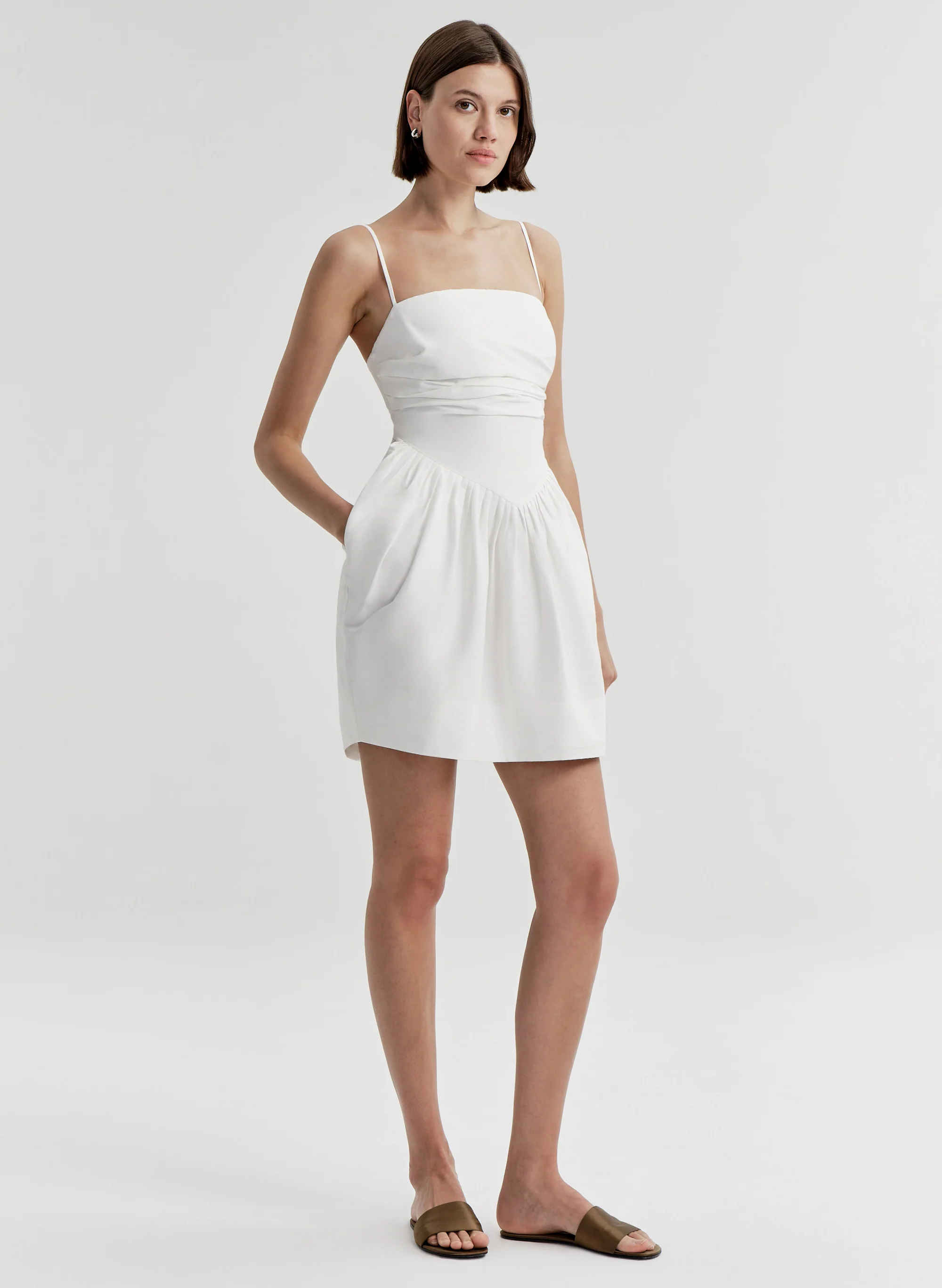 Cate Cotton Mini Dress - Image 3