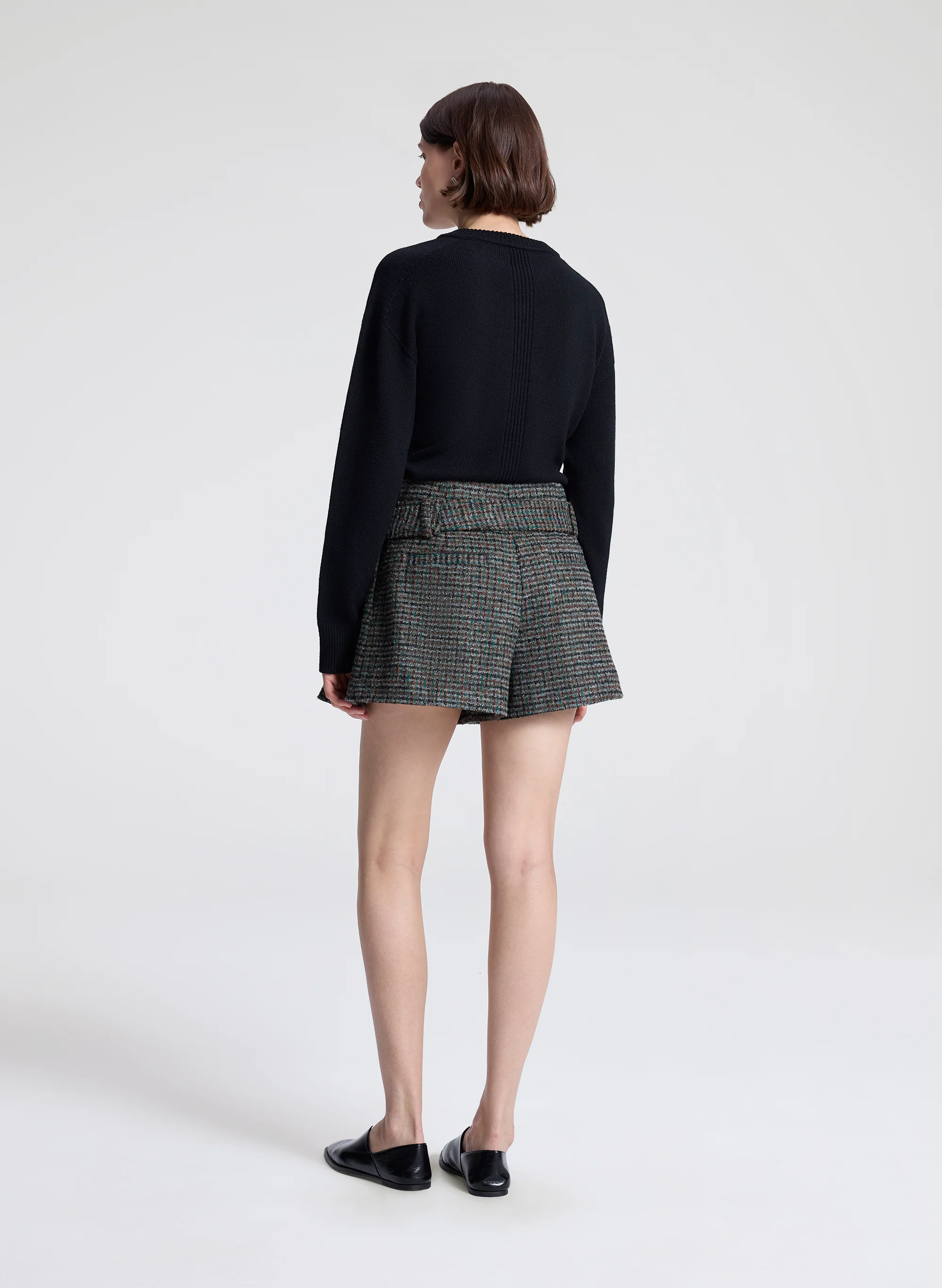 Como Tweed Belted Short - Image 4