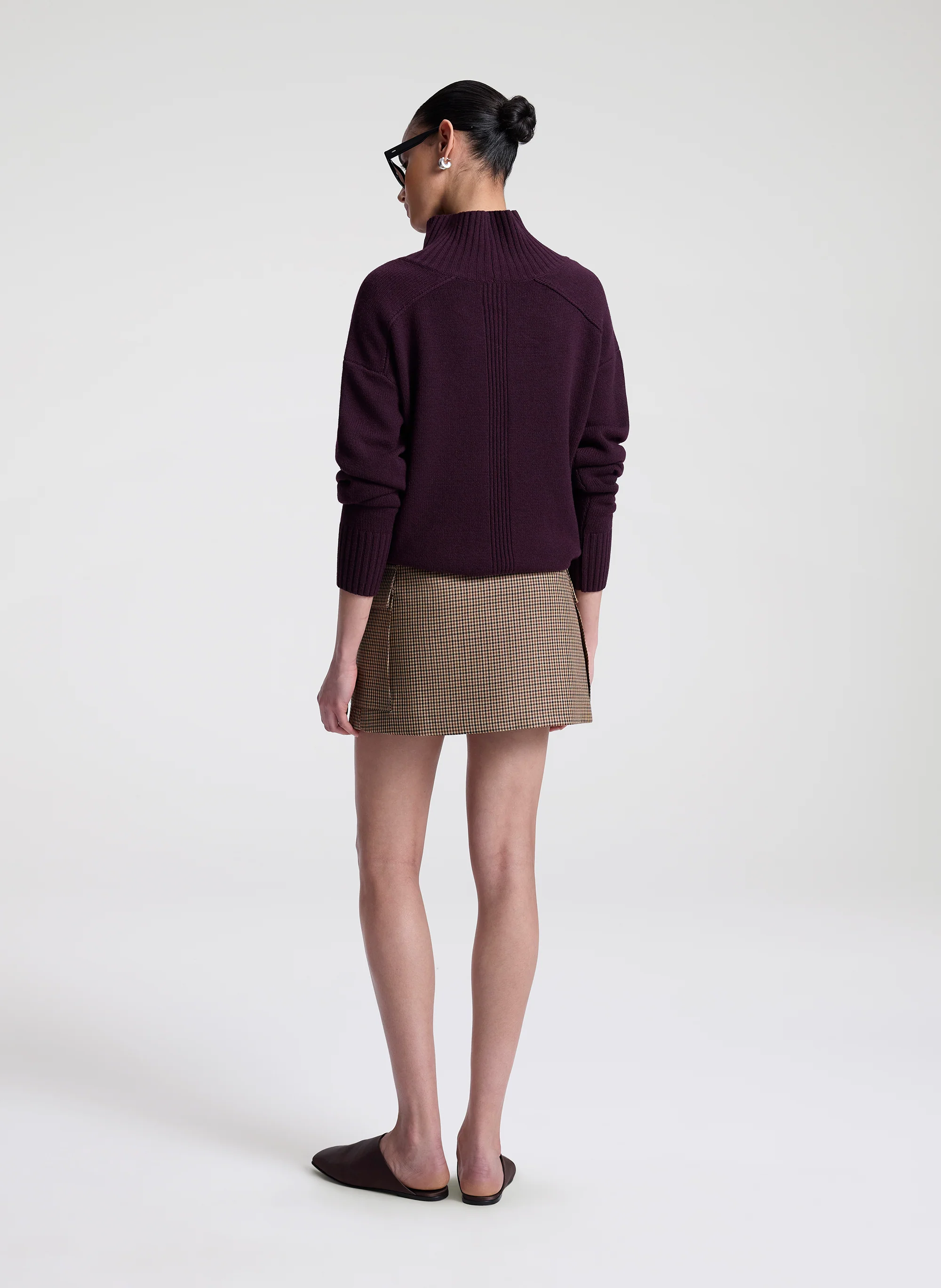 Conan Wool Tailored Mini Skirt - Image 4