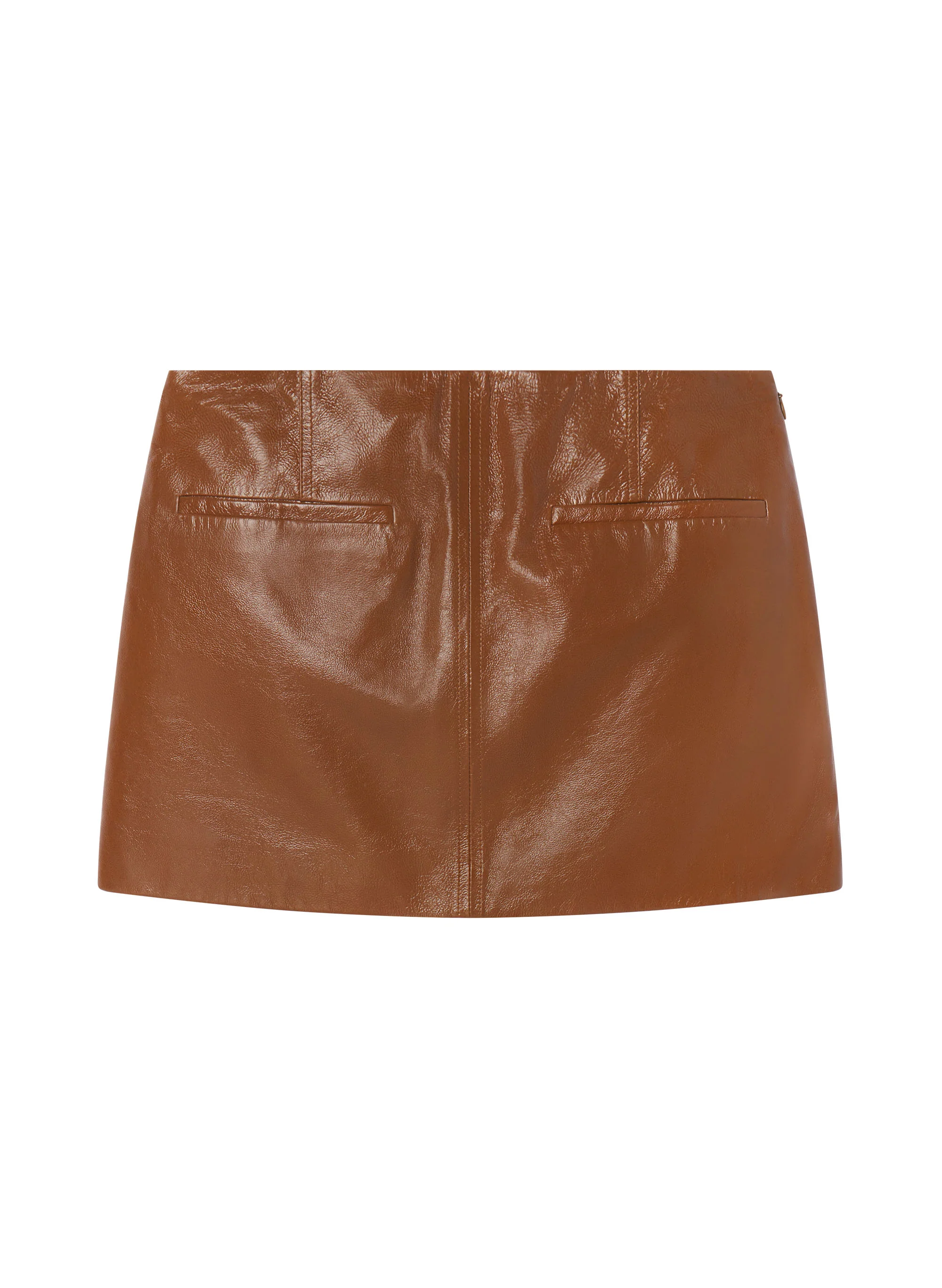 Cowan Glossy Leather Mini Skirt - Image 6