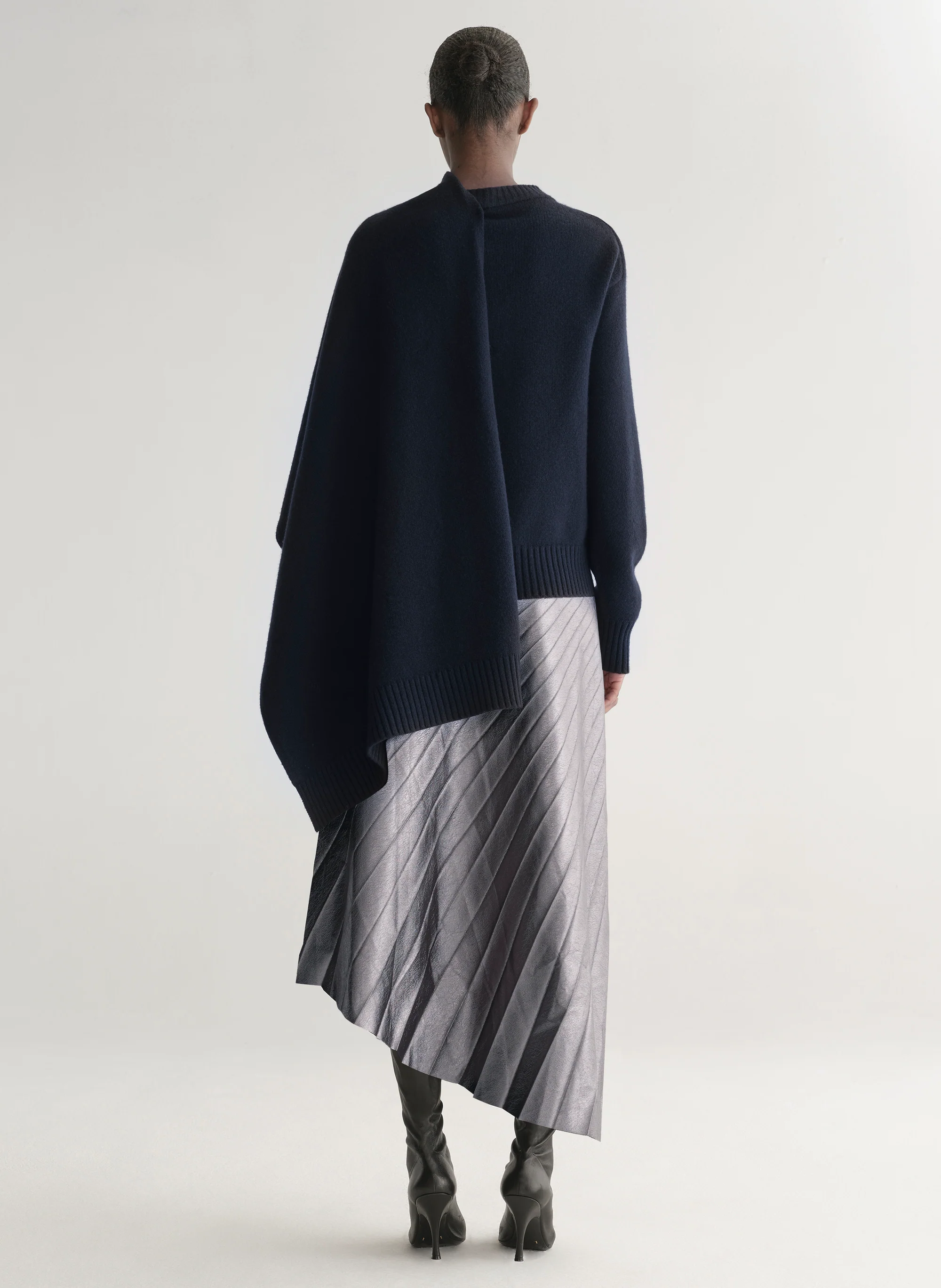 Davin Draped Wool Sweater - Image 5