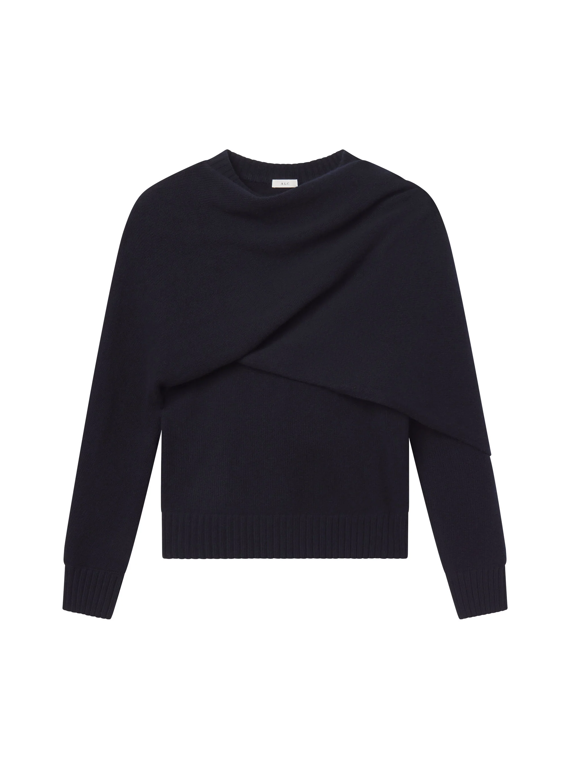 Davin Draped Wool Sweater - Image 6