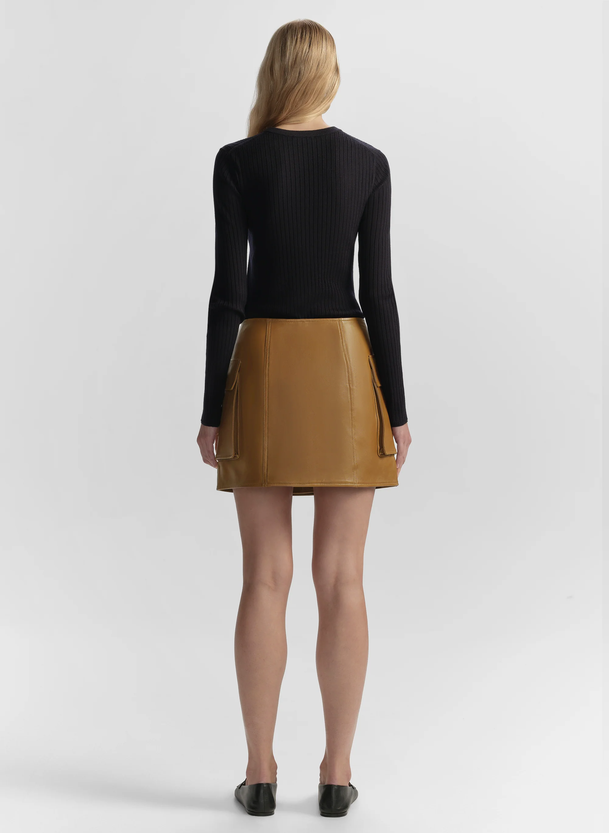 Demi Leather Mini Skirt - Image 5