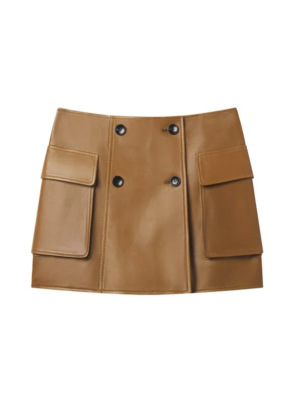Demi Leather Mini Skirt - Image 7
