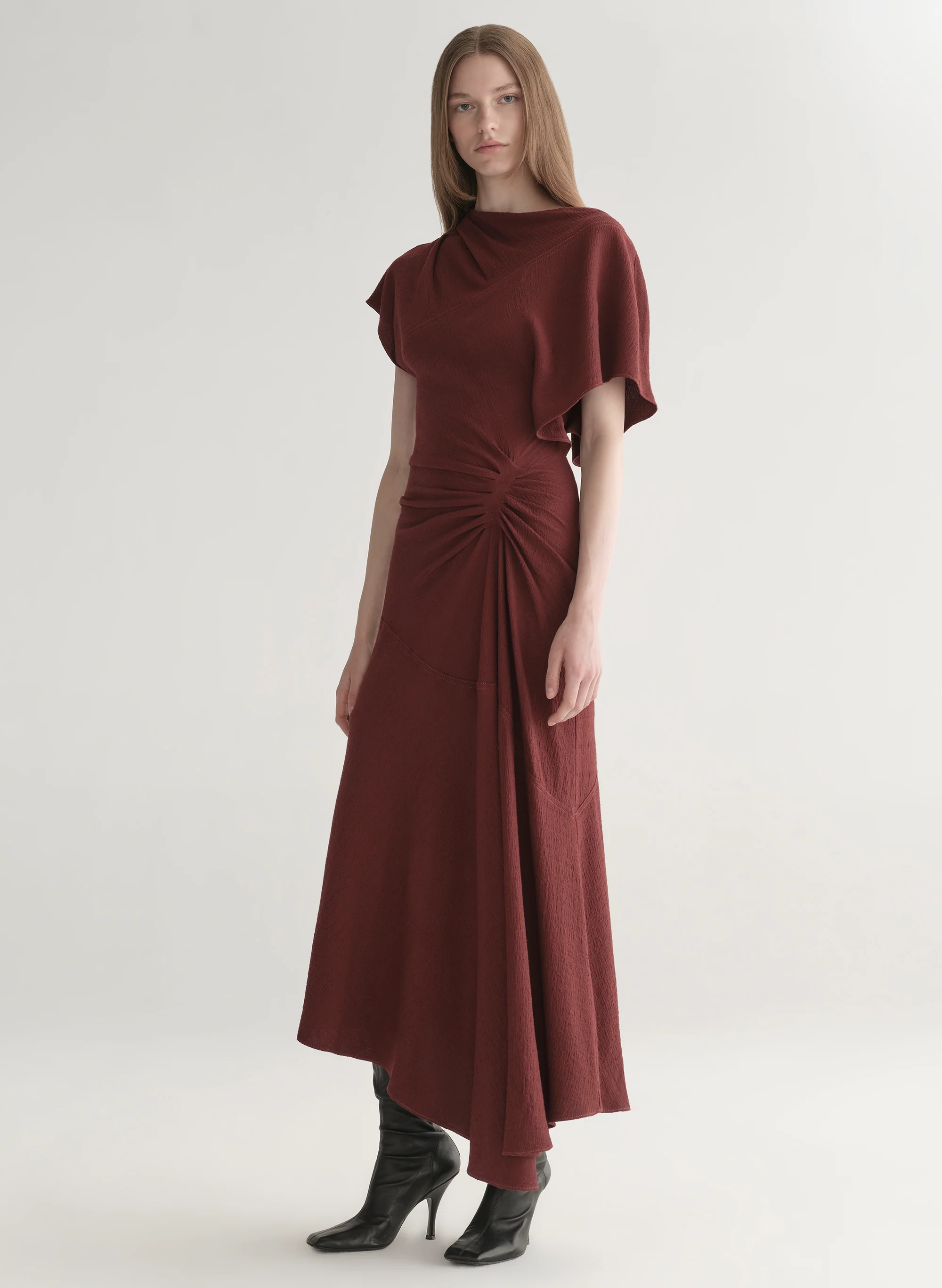 Dena Crepe Midi Dress - Image 4