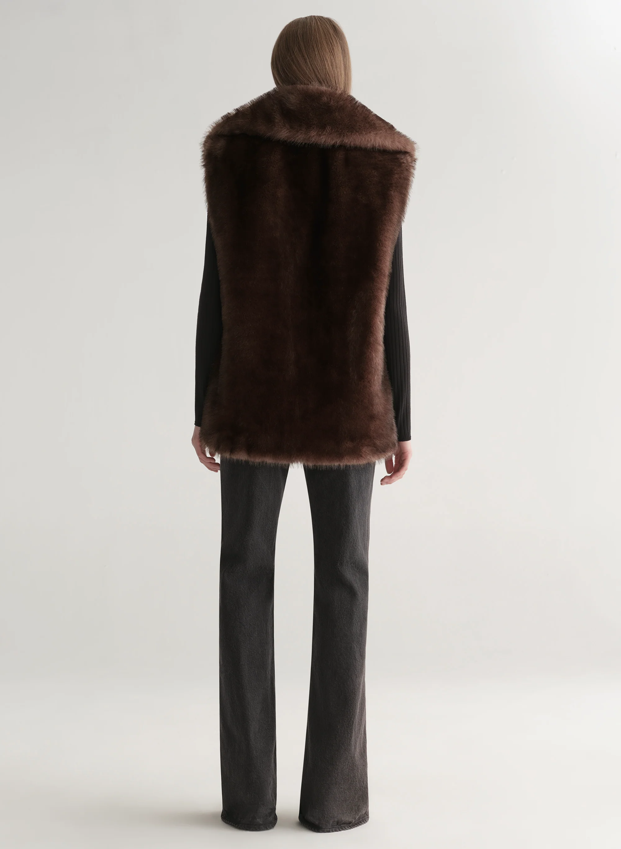 Devon Faux Fur Vest - Image 5