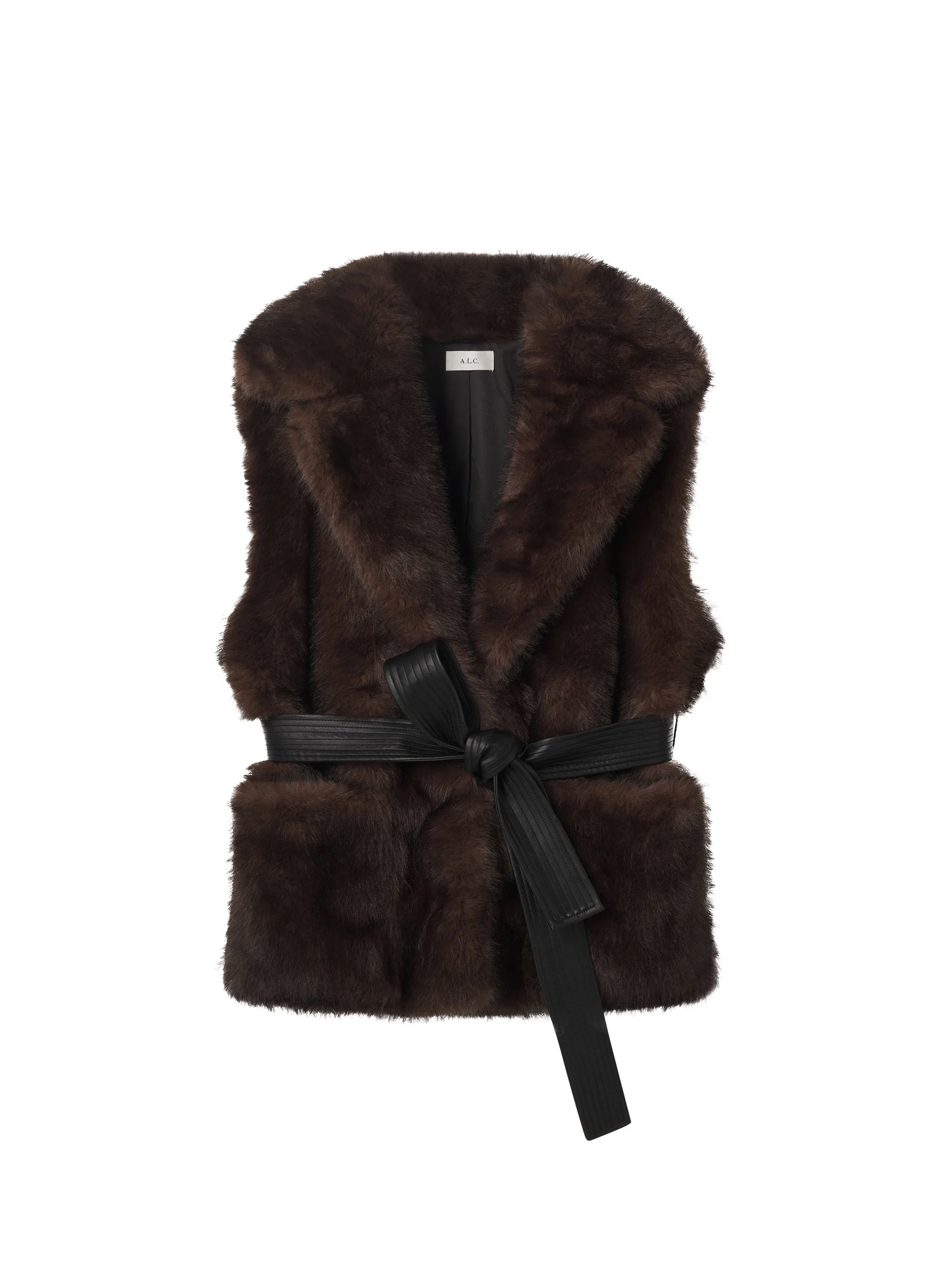 Devon Faux Fur Vest - Image 6