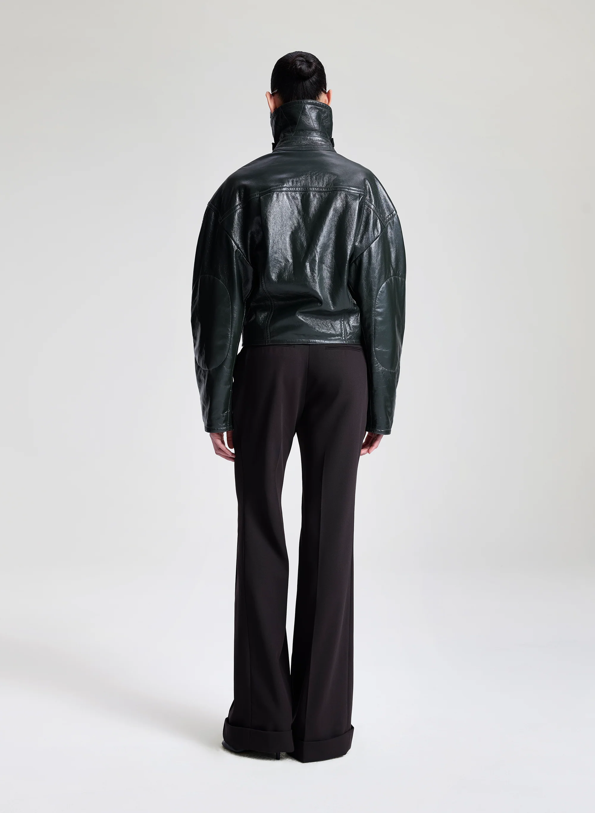 Eli Glossy Leather Jacket - Image 5