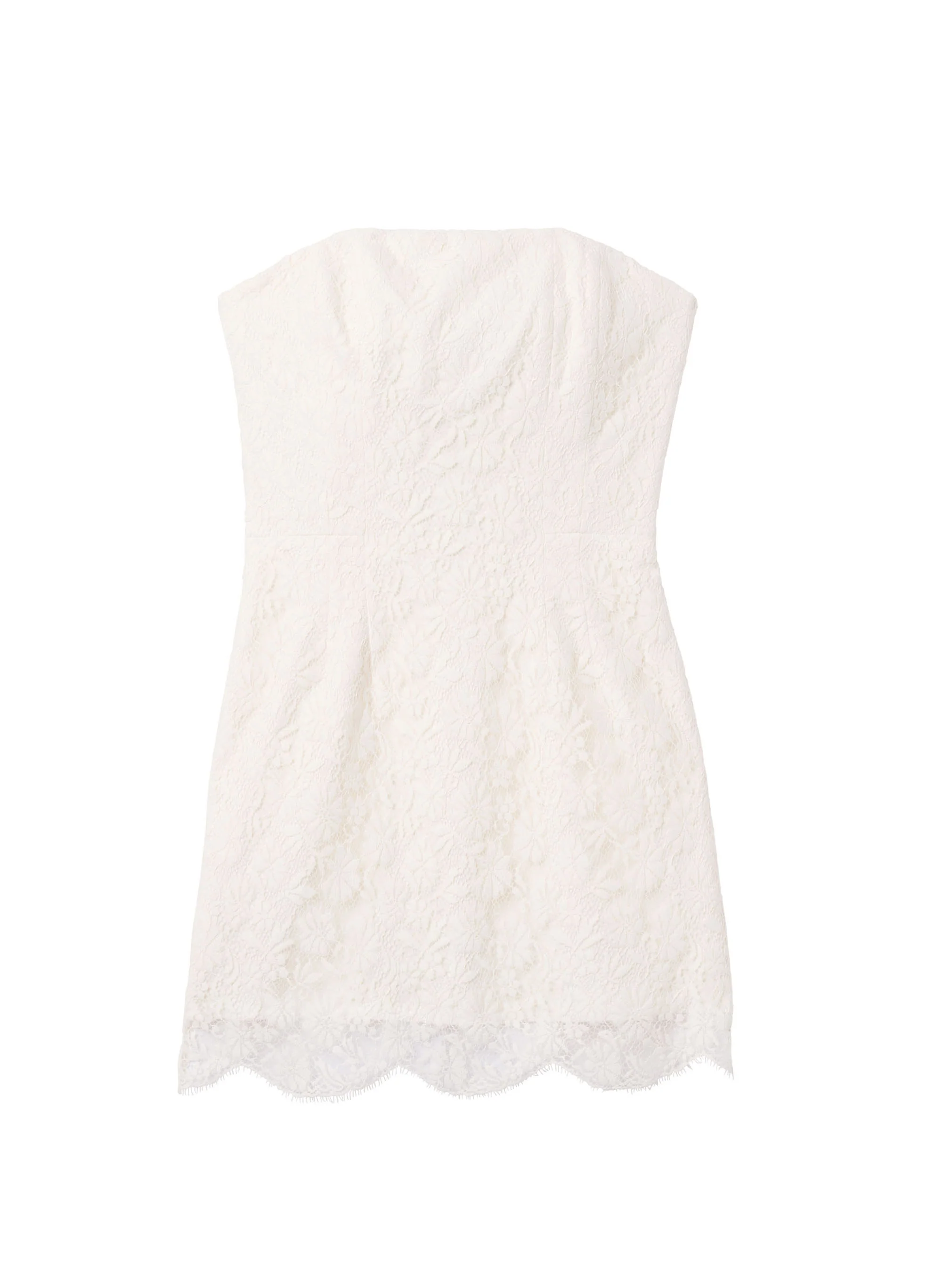 Eliana Strapless Lace Mini Dress - Image 6
