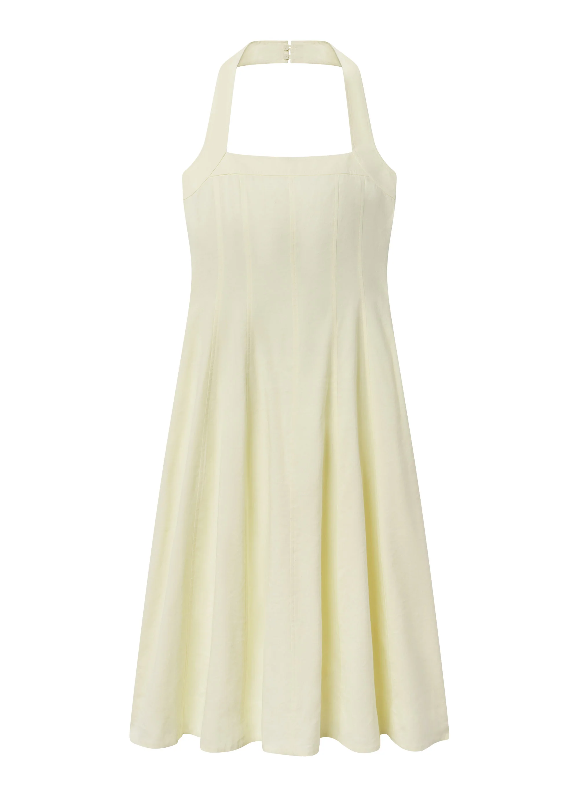 Elinor Linen Midi Halter Dress - Image 6