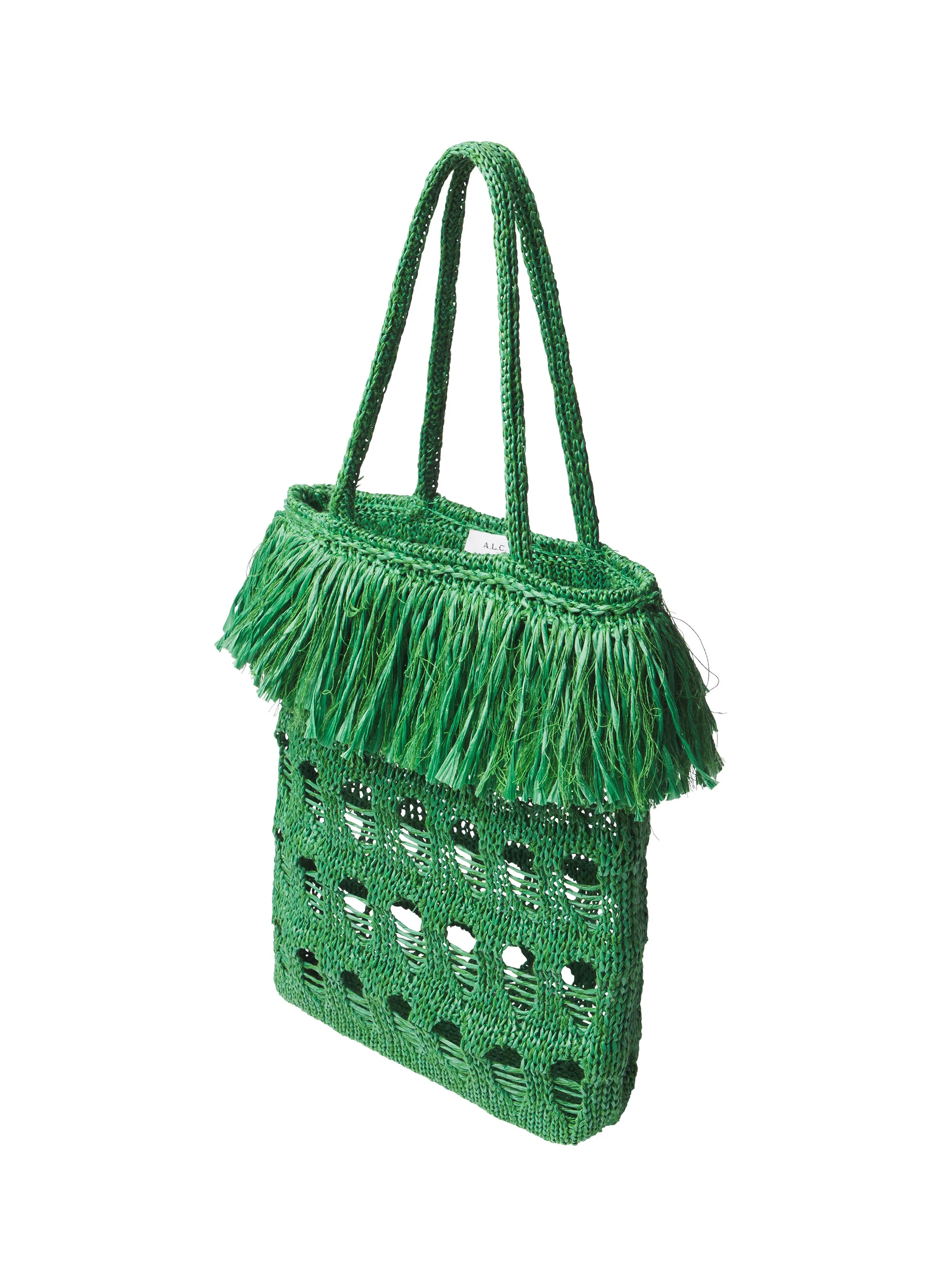 Elise Fringe Raffia Tote - Image 3