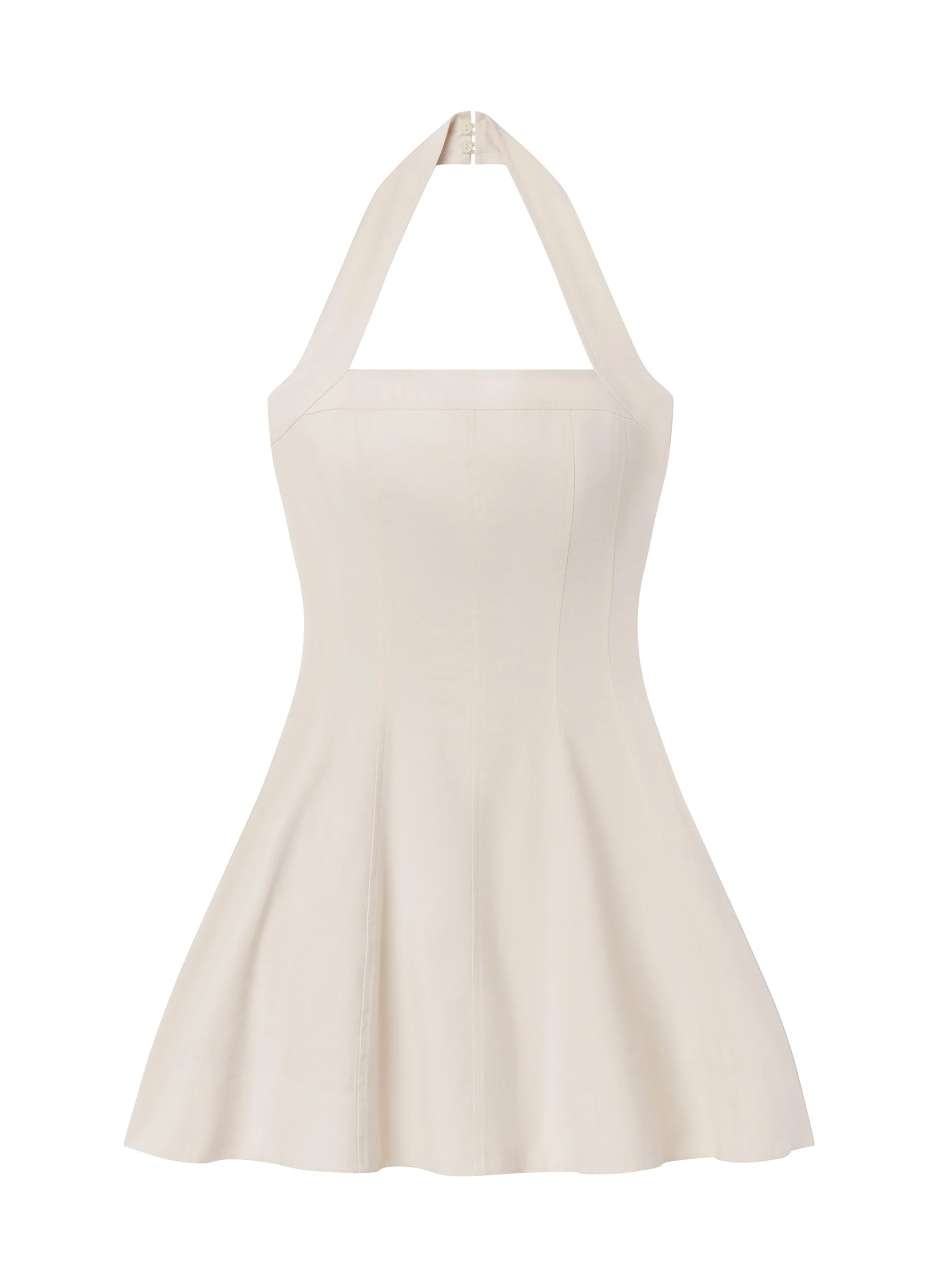 Elli Linen Mini Halter Dress - Image 6