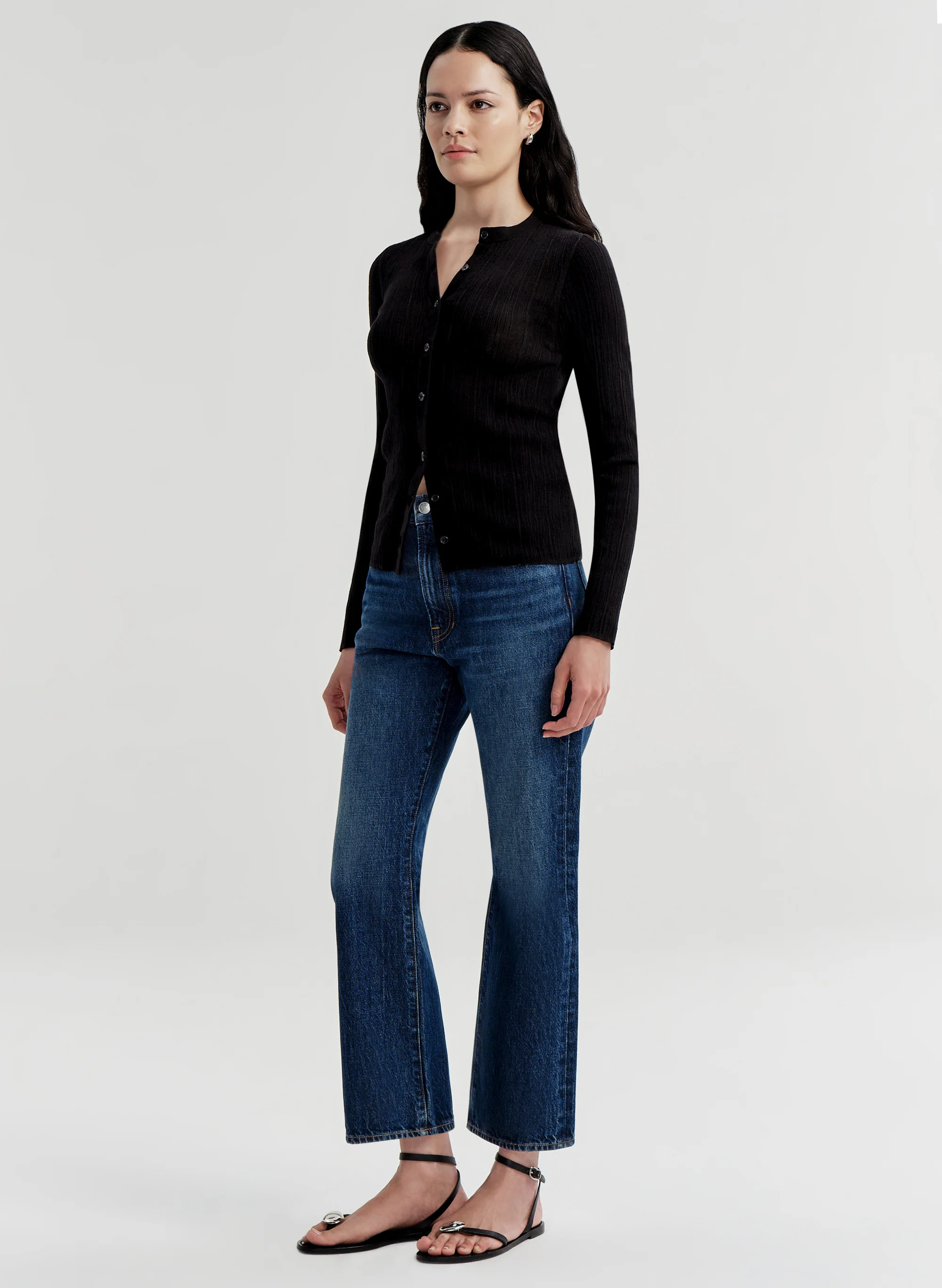 Fisher Fine Cotton Knit Cardigan - Image 4