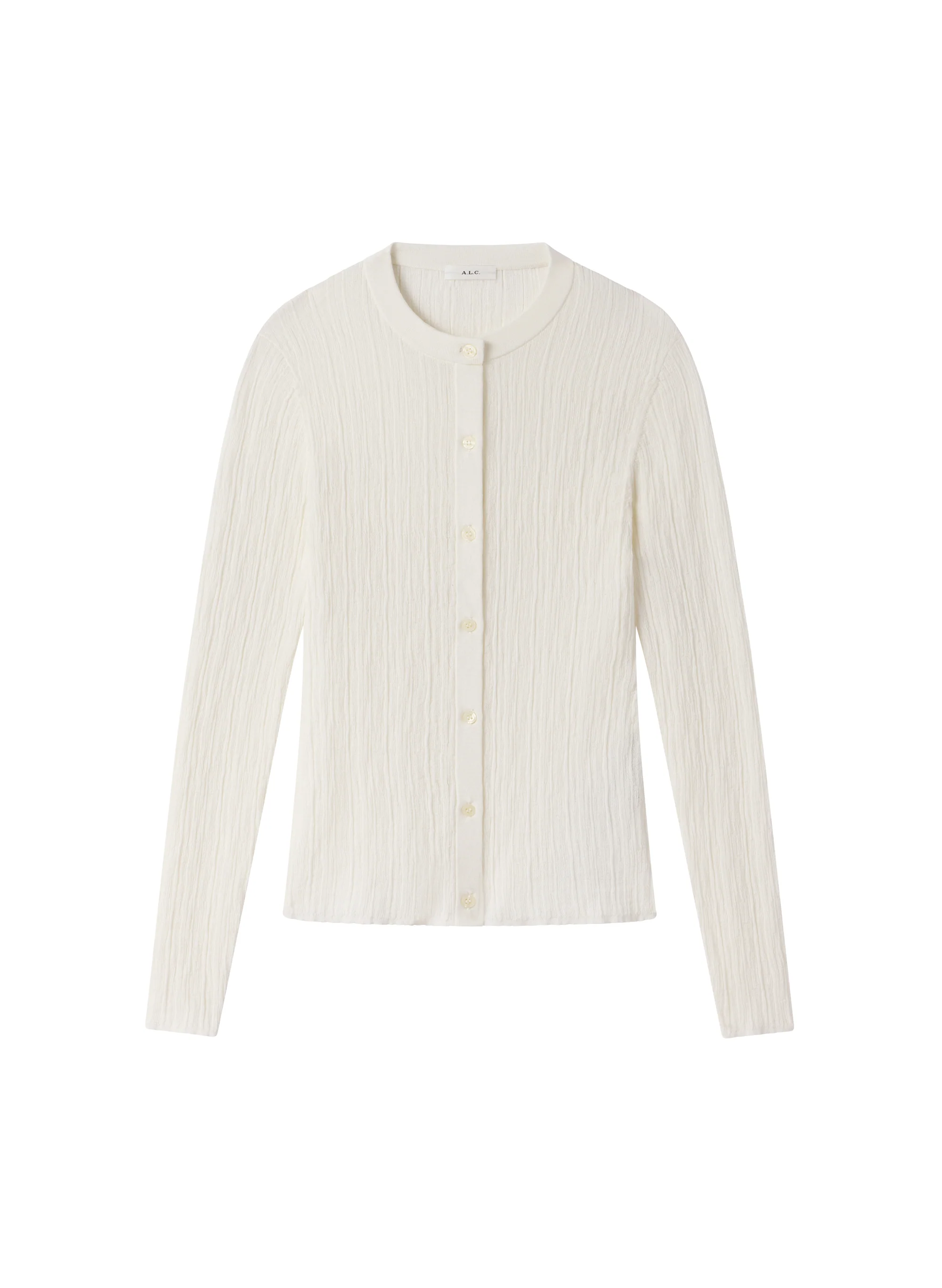 Fisher Fine Cotton Knit Cardigan - Image 6