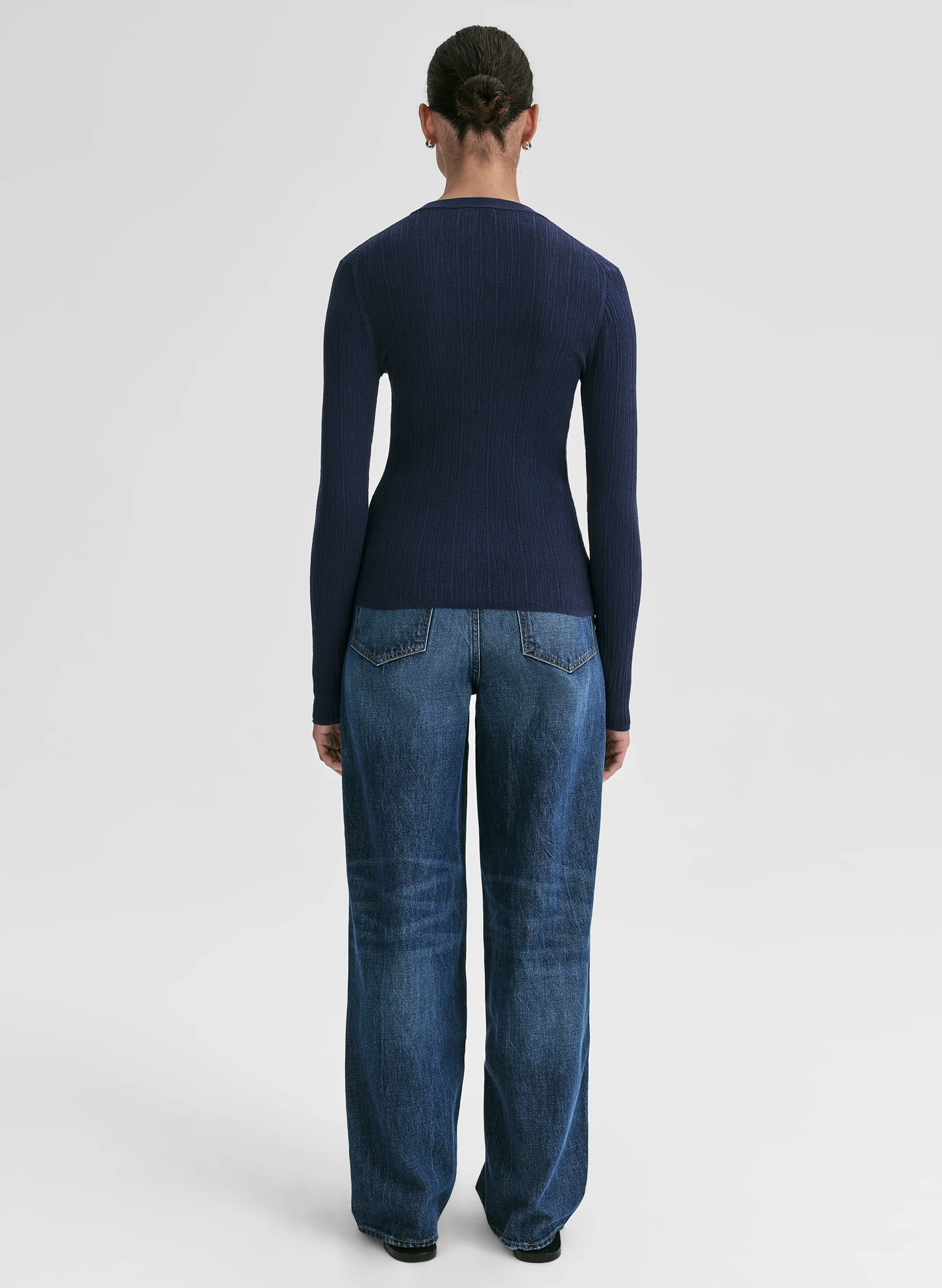 Fisher Fine Cotton Knit Cardigan - Image 4