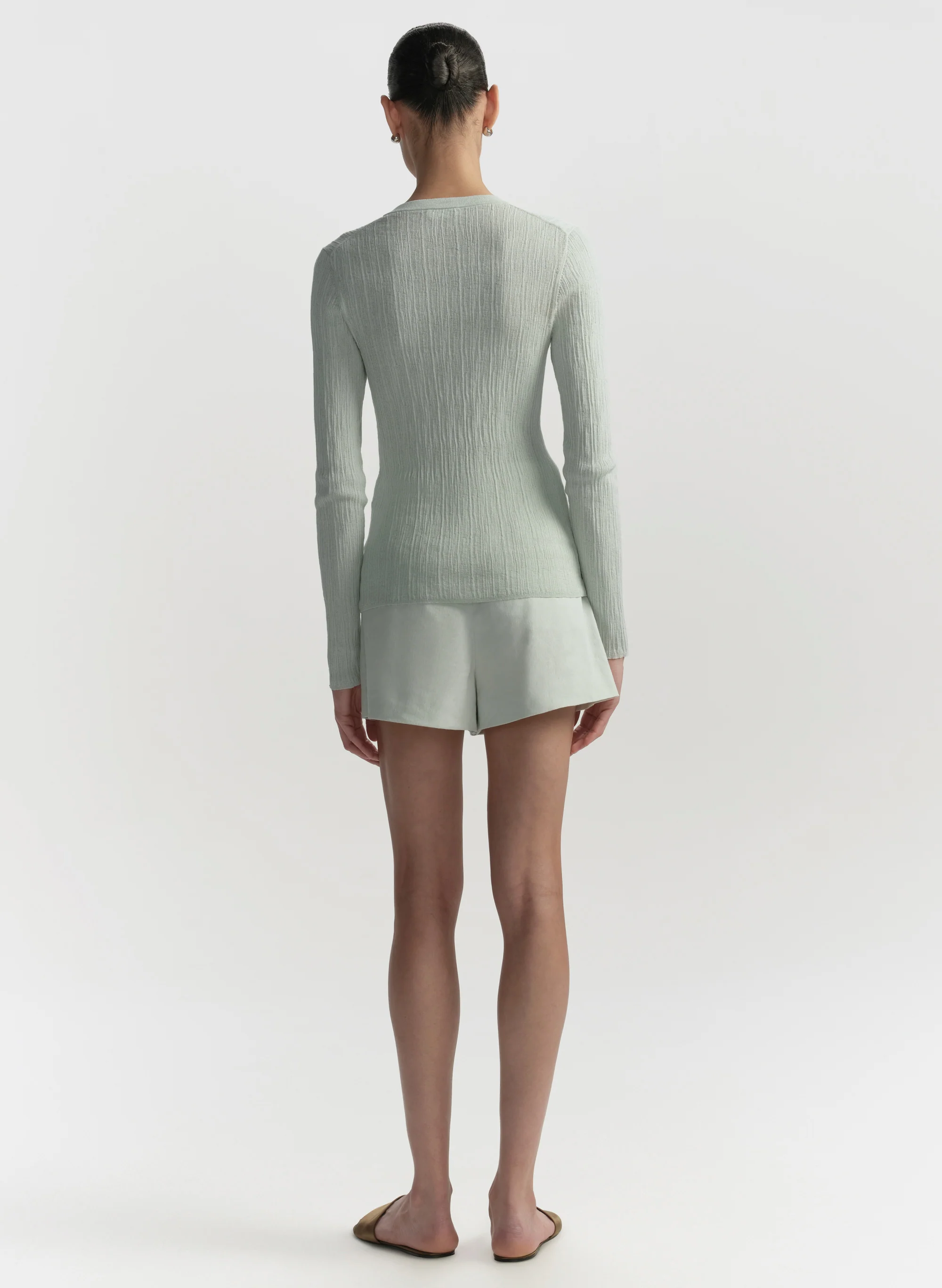Fisher Fine Cotton Knit Cardigan - Image 5
