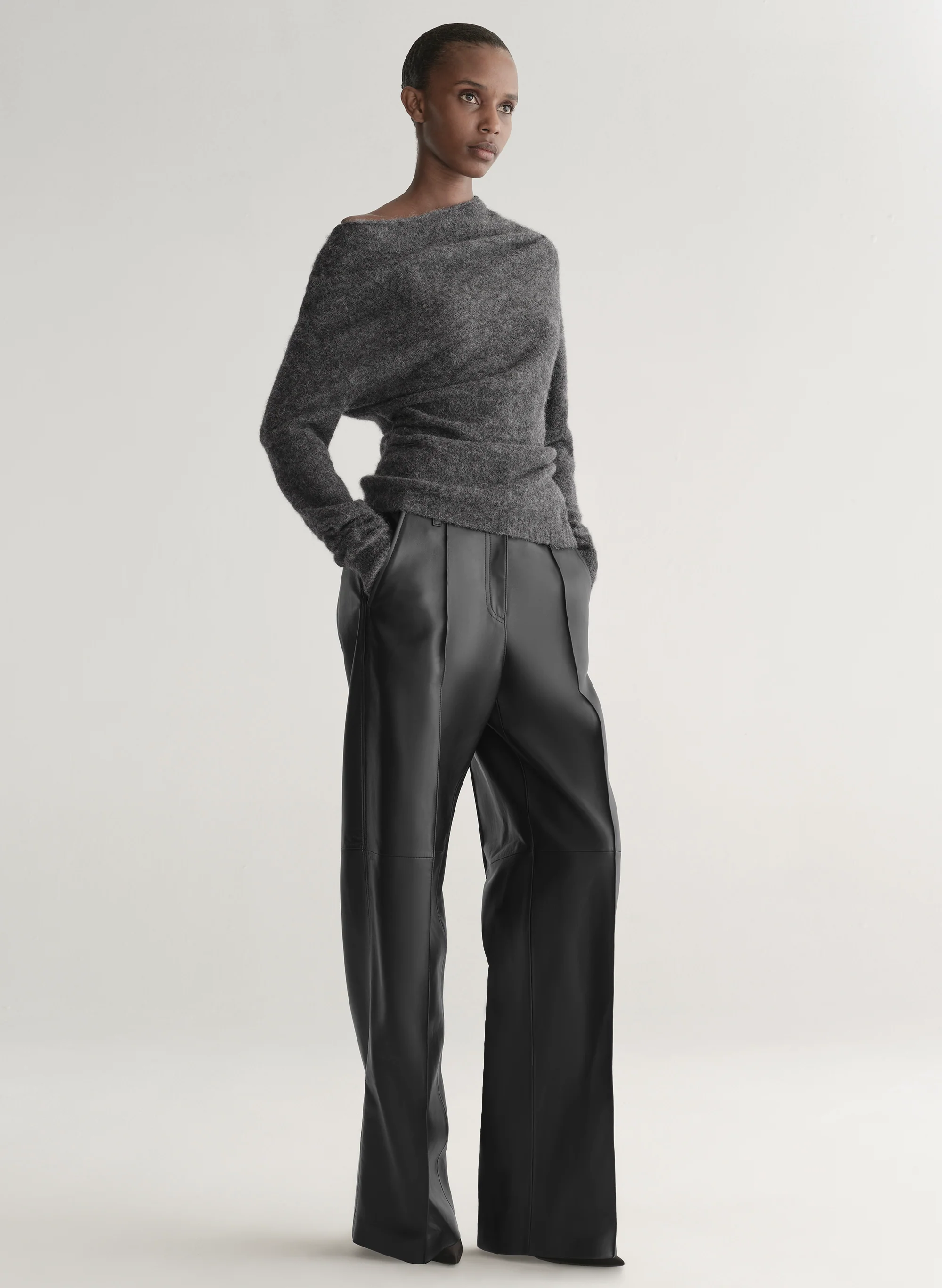 Freya Brushed Alpaca Sweater - Image 3