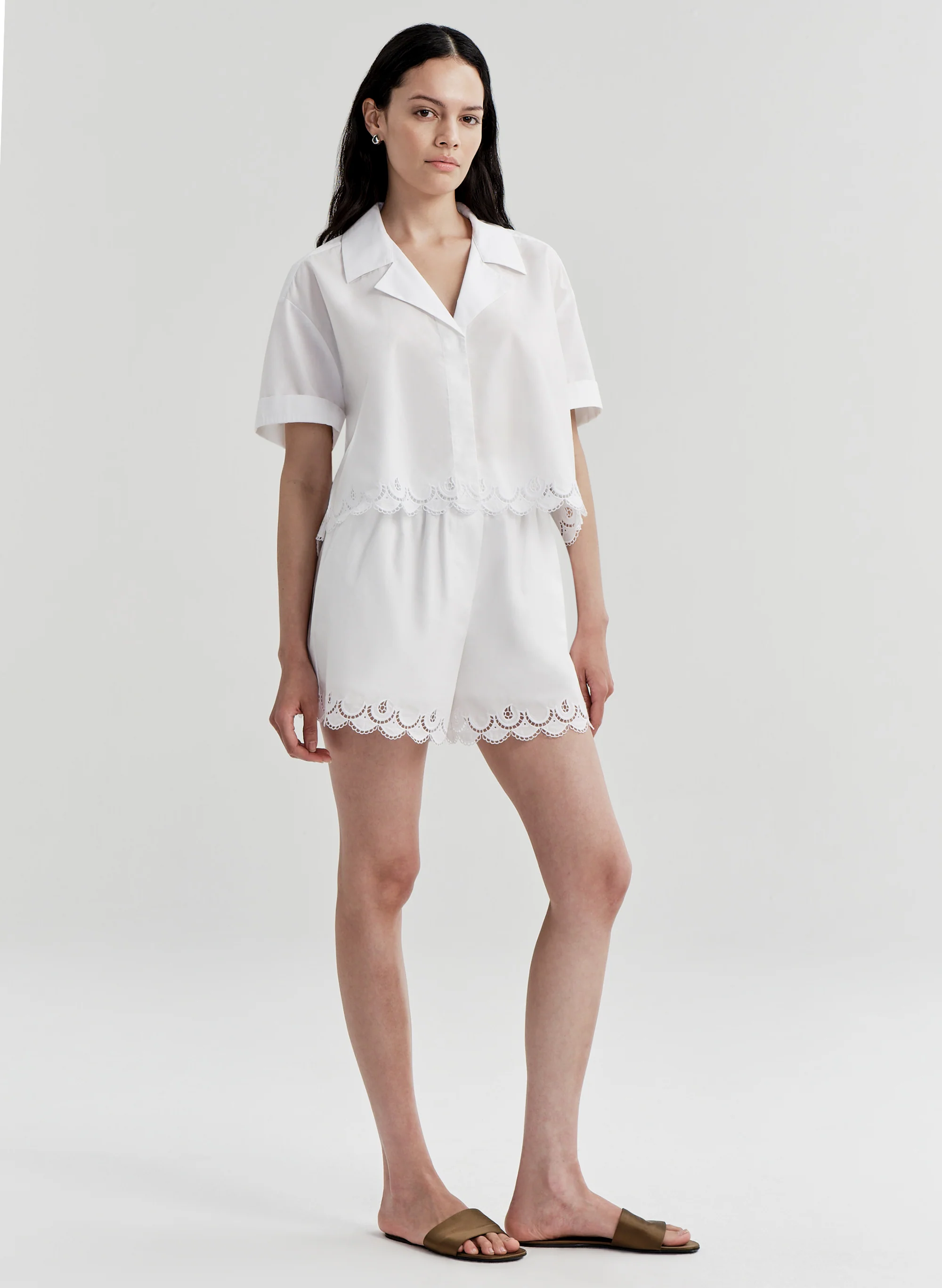 Gabrielle Embroidered Cotton Shirt - Image 3