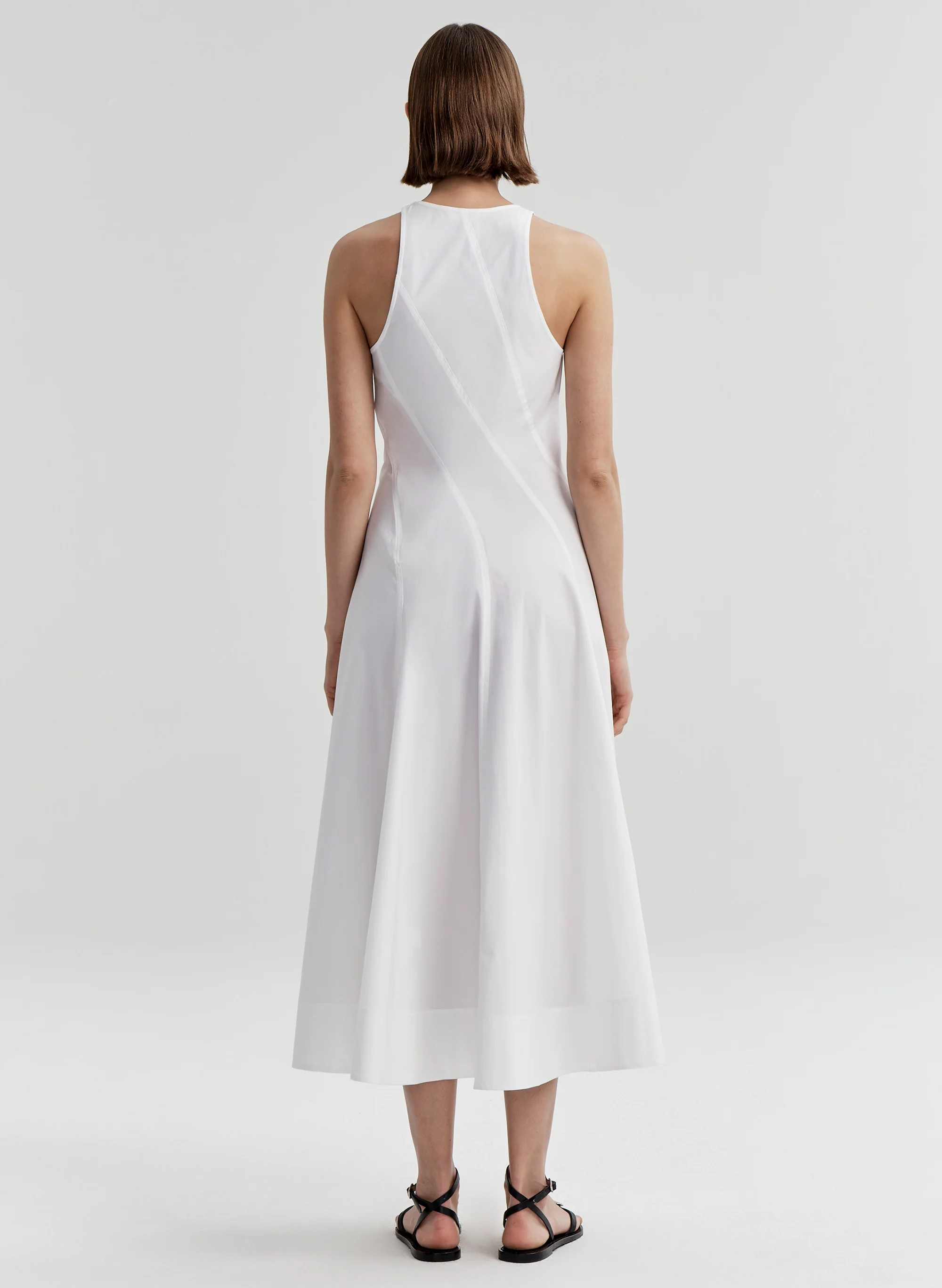 Gemma Stretch Cotton Midi Dress - Image 5