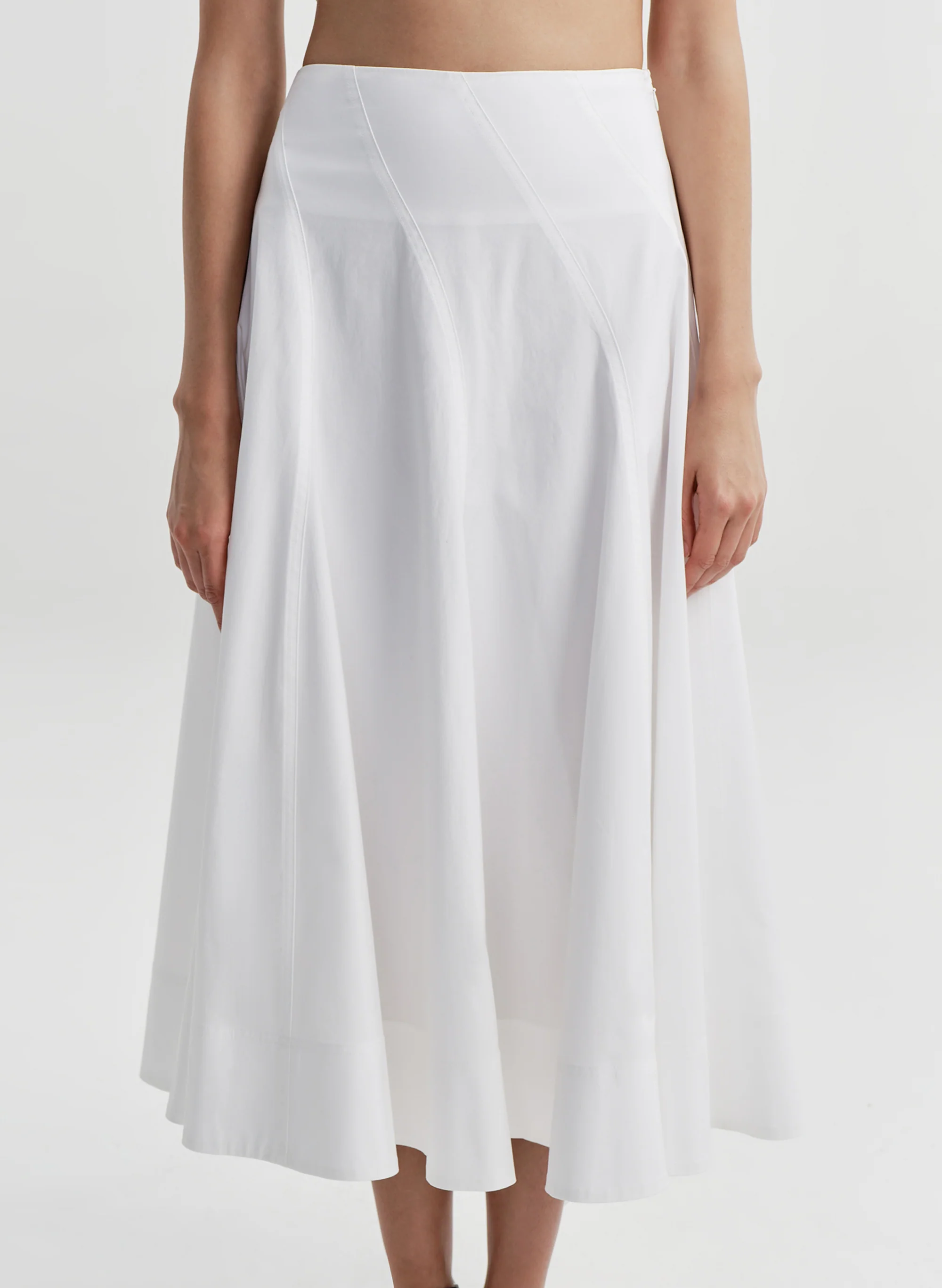Gemma Stretch Cotton Midi Skirt - Image 2