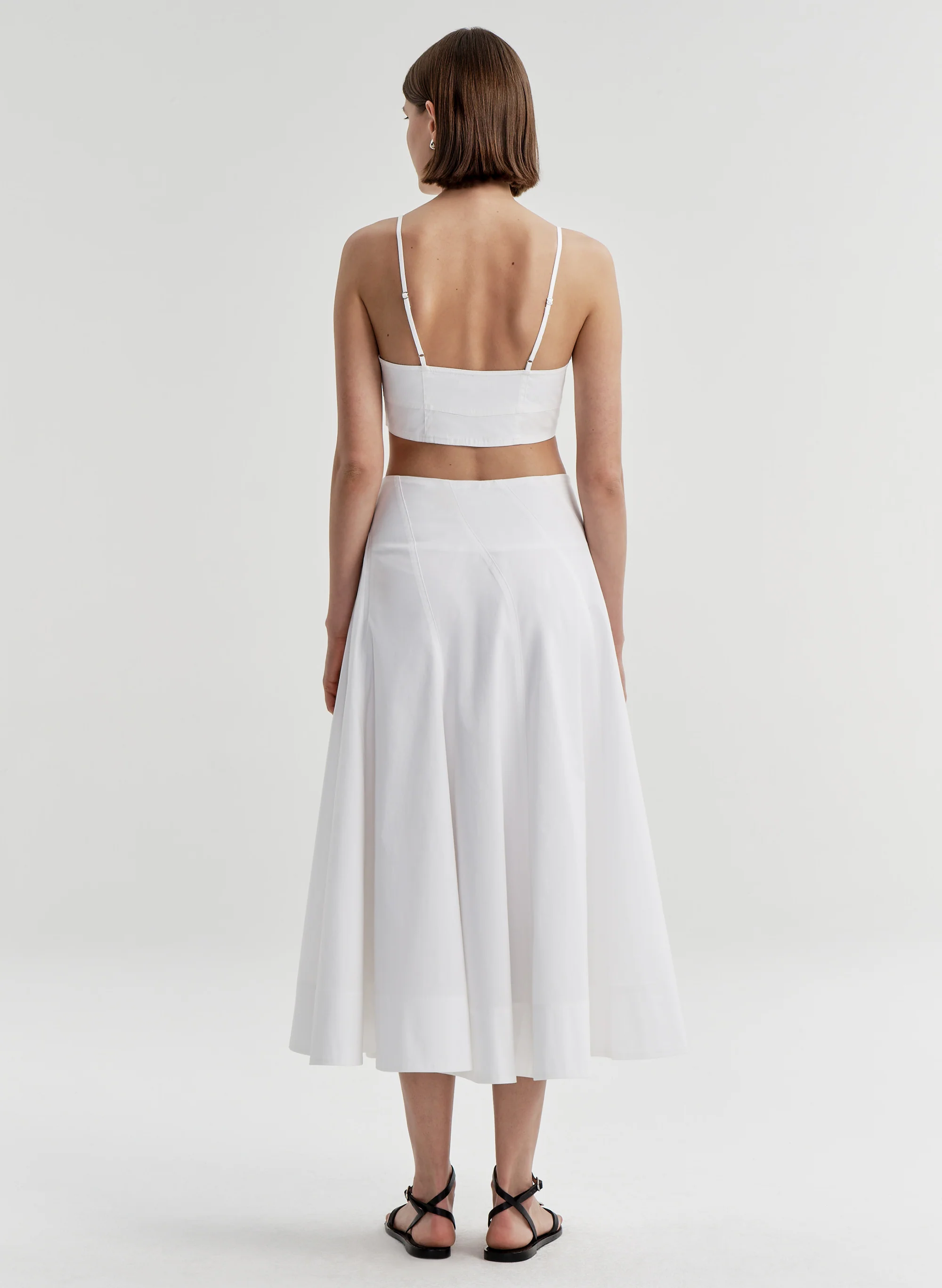 Gemma Stretch Cotton Midi Skirt - Image 5