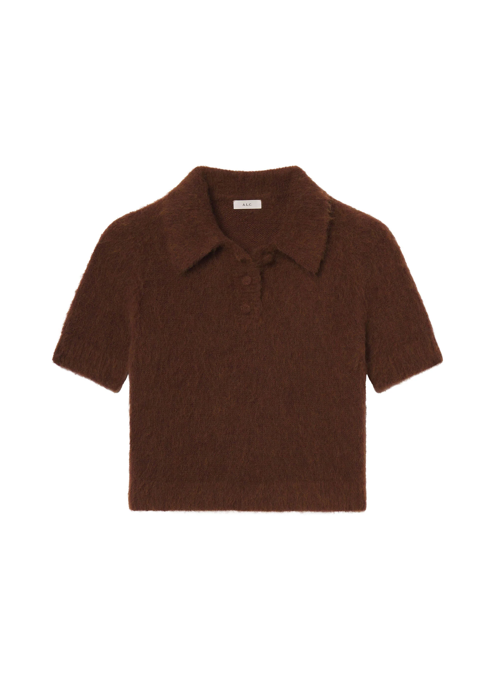 Gio Brushed Alpaca Polo Top - Image 6