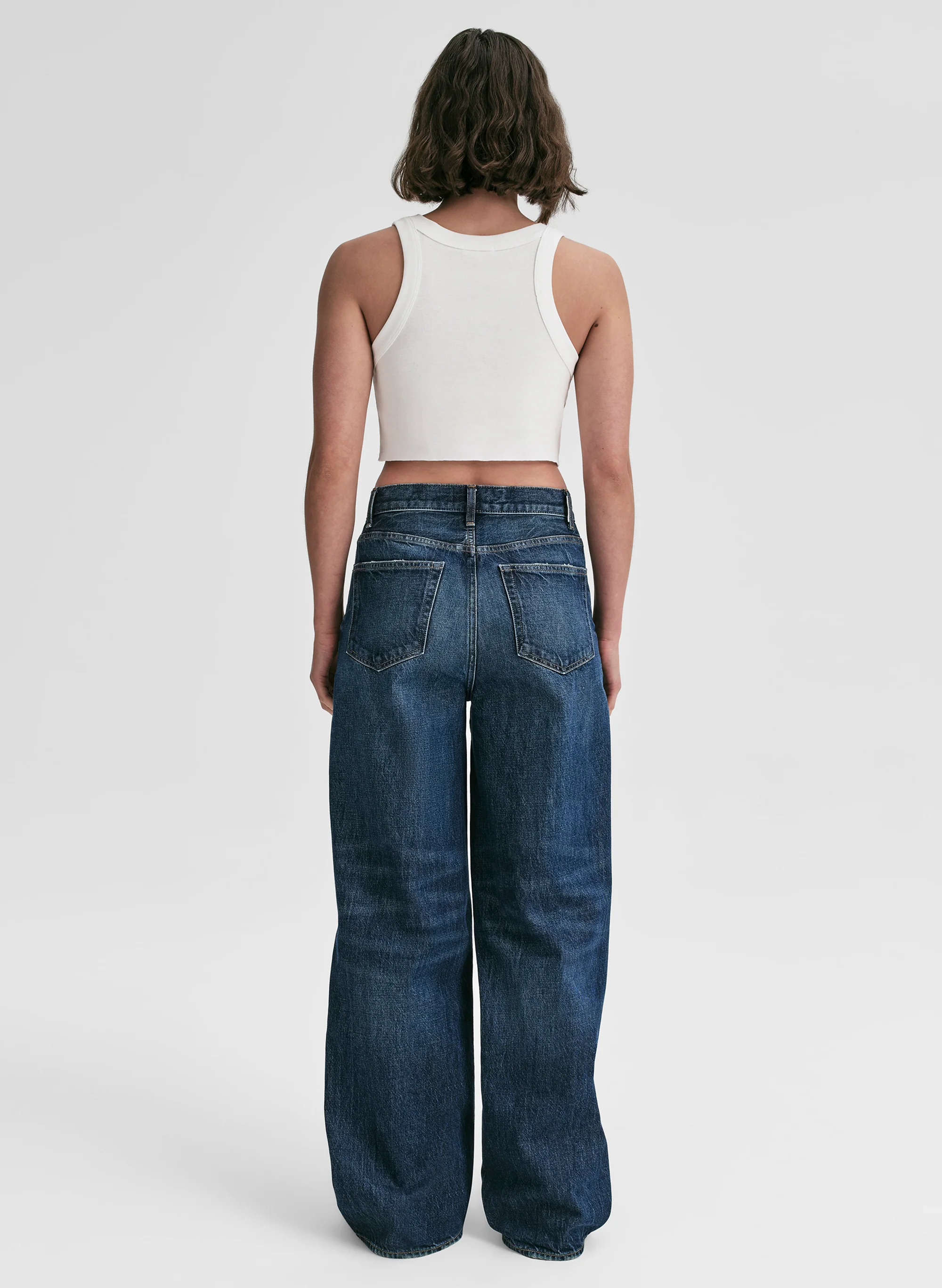 Halsey Cropped Cotton Rib Tank - Image 5