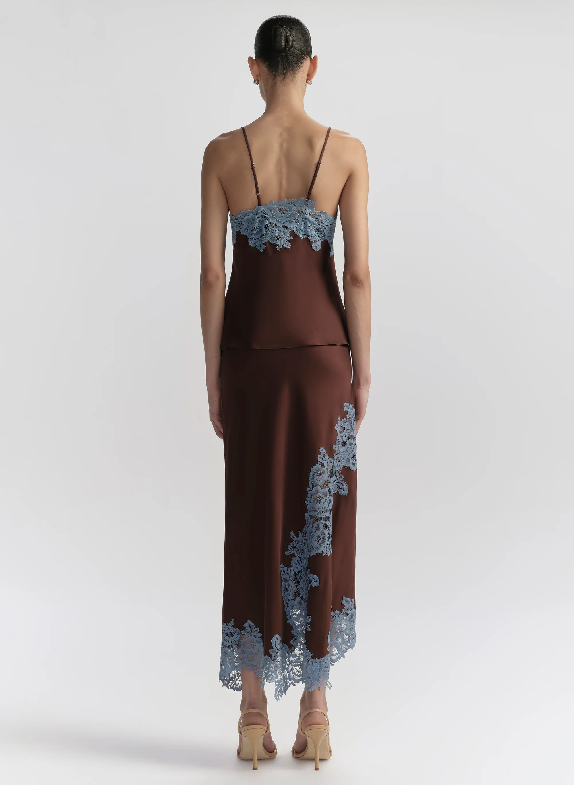 Hana Satin and Lace Camisole Top - Image 5