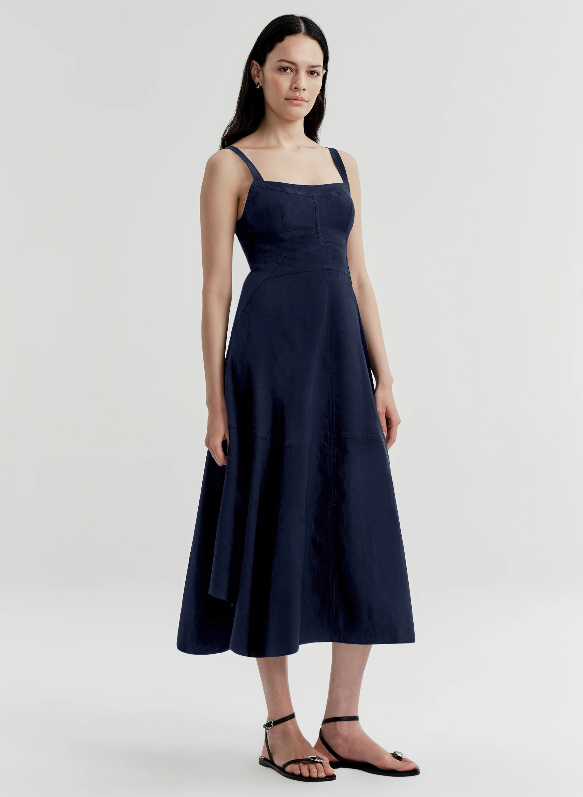 Harlow Linen Midi Dress - Image 3