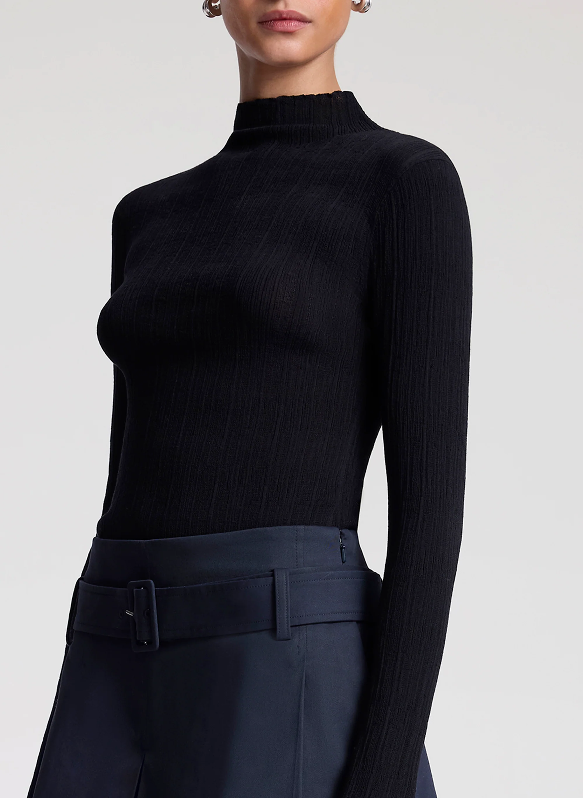 Hugh Fine Cotton Knit Top - Image 2