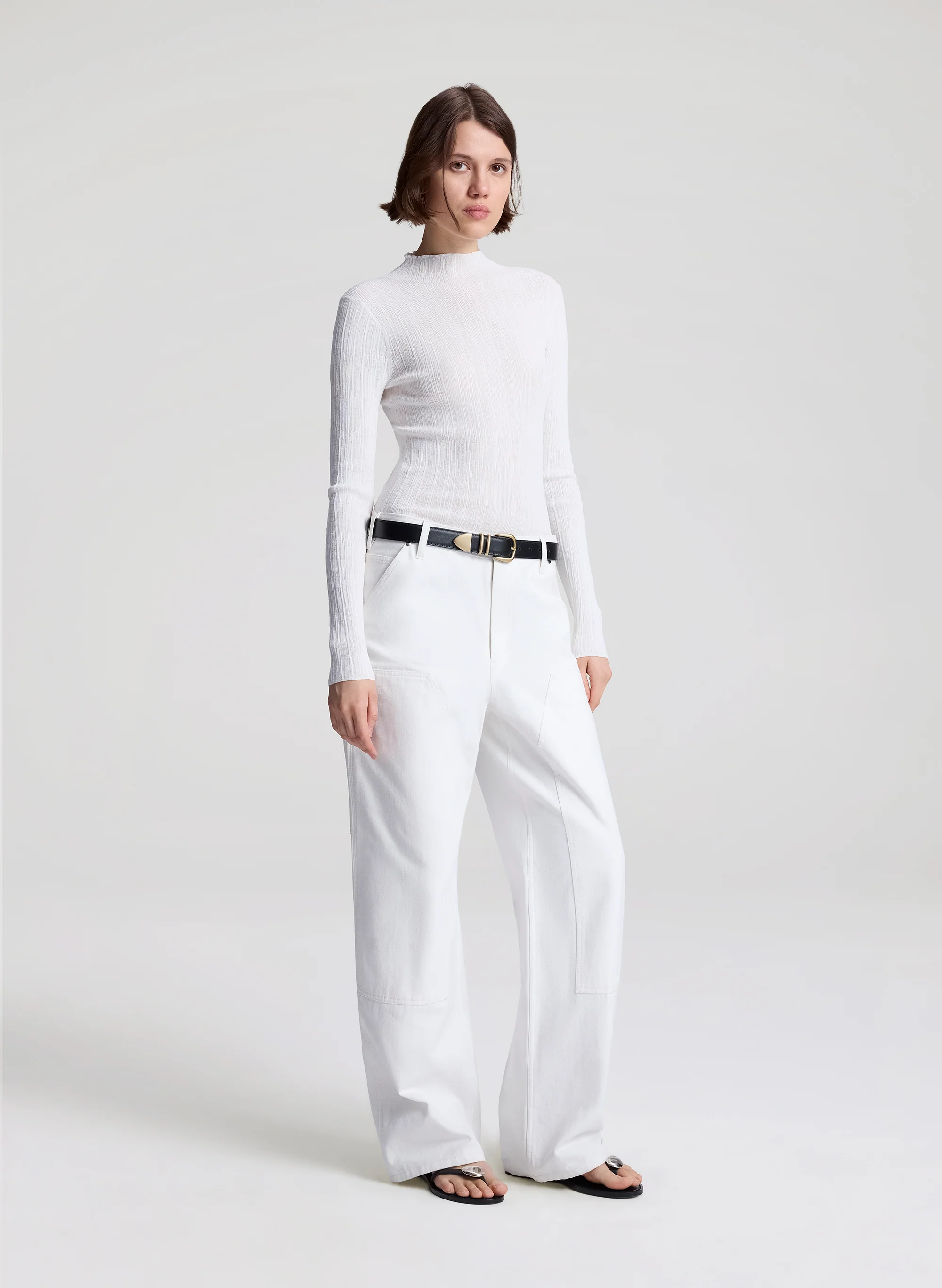 Hugh Fine Cotton Knit Top - Image 3