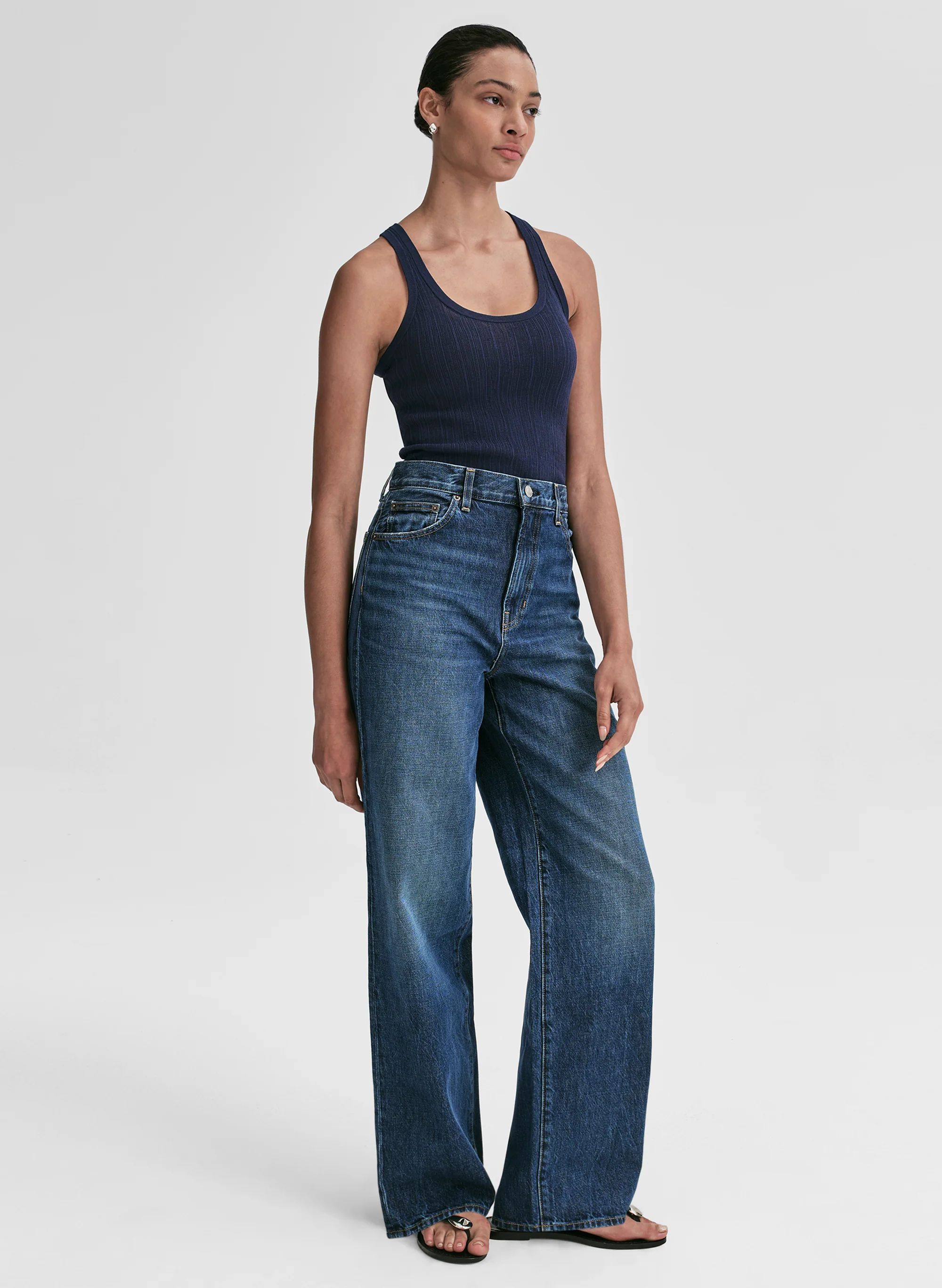 Iris Fine Cotton Knit Tank - Image 3
