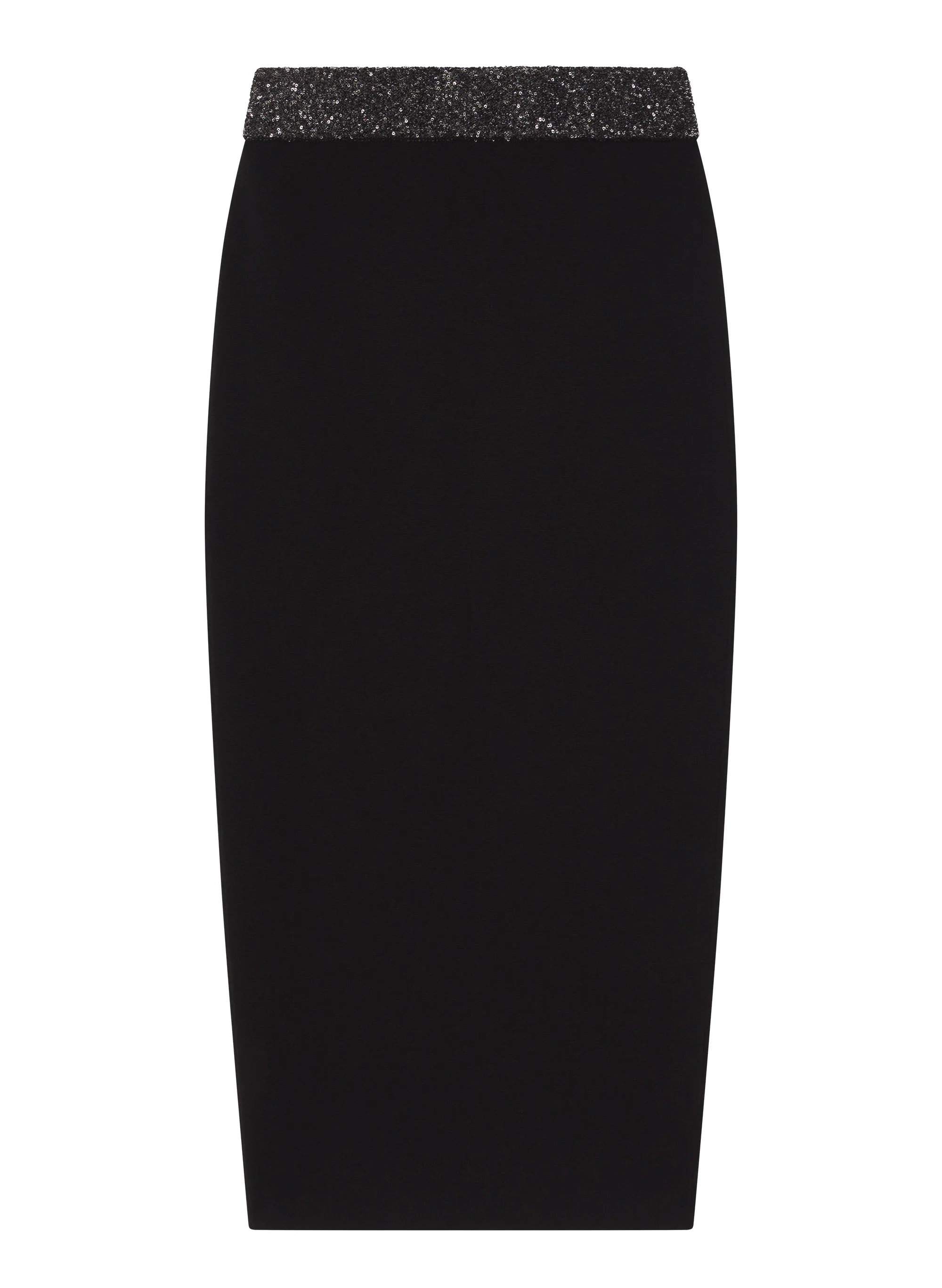 Jane Sequin Compact Knit Midi Skirt - Image 6