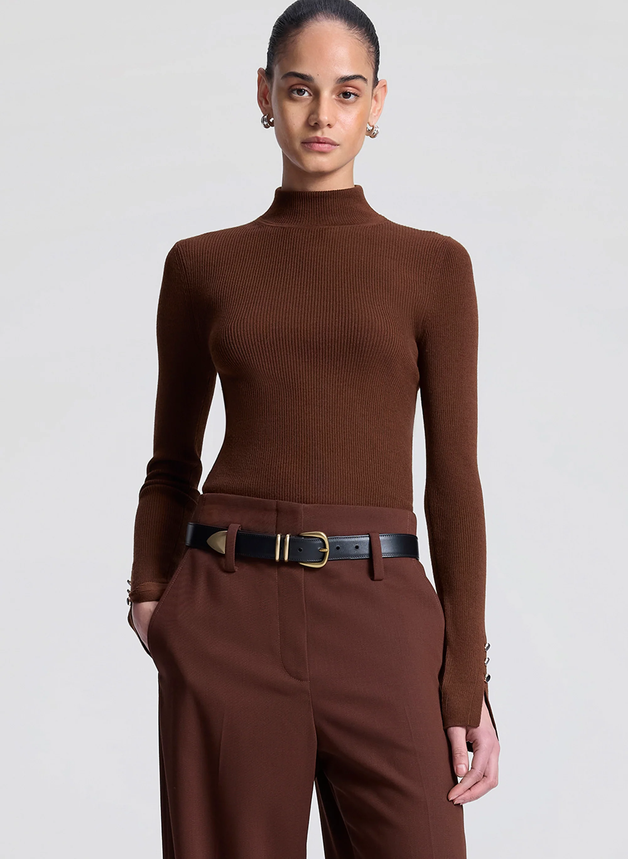 Jett Knit Merino Turtleneck Top