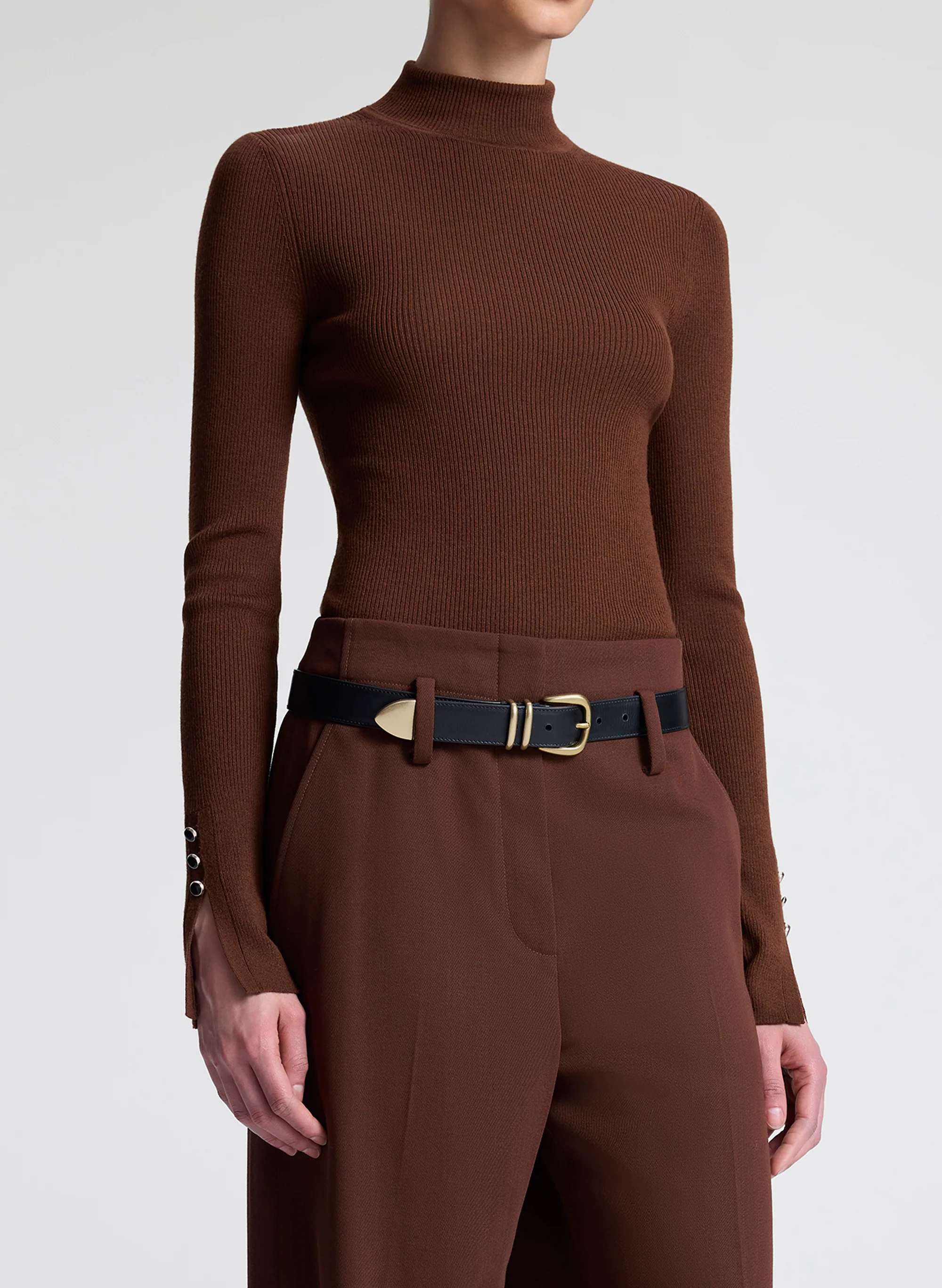 Jett Knit Merino Turtleneck Top - Image 2