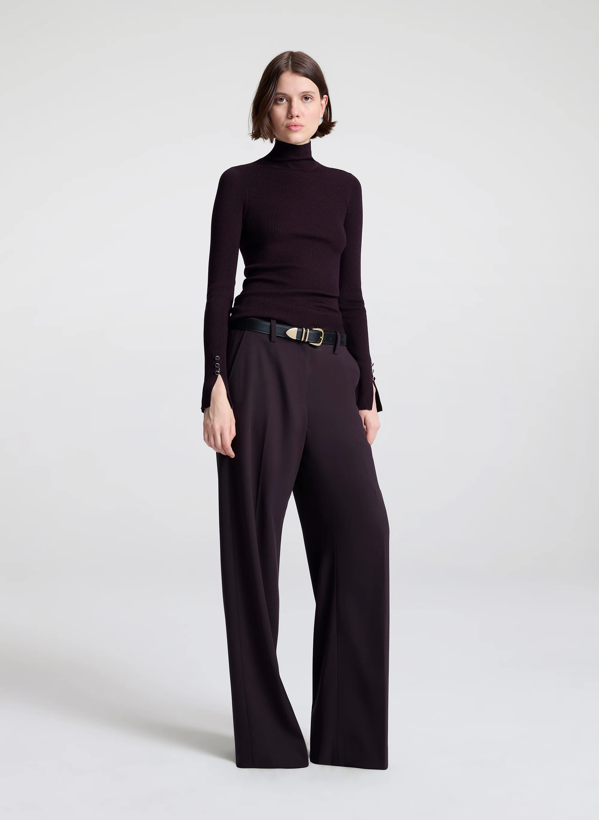 Jett Knit Merino Turtleneck Top - Image 3