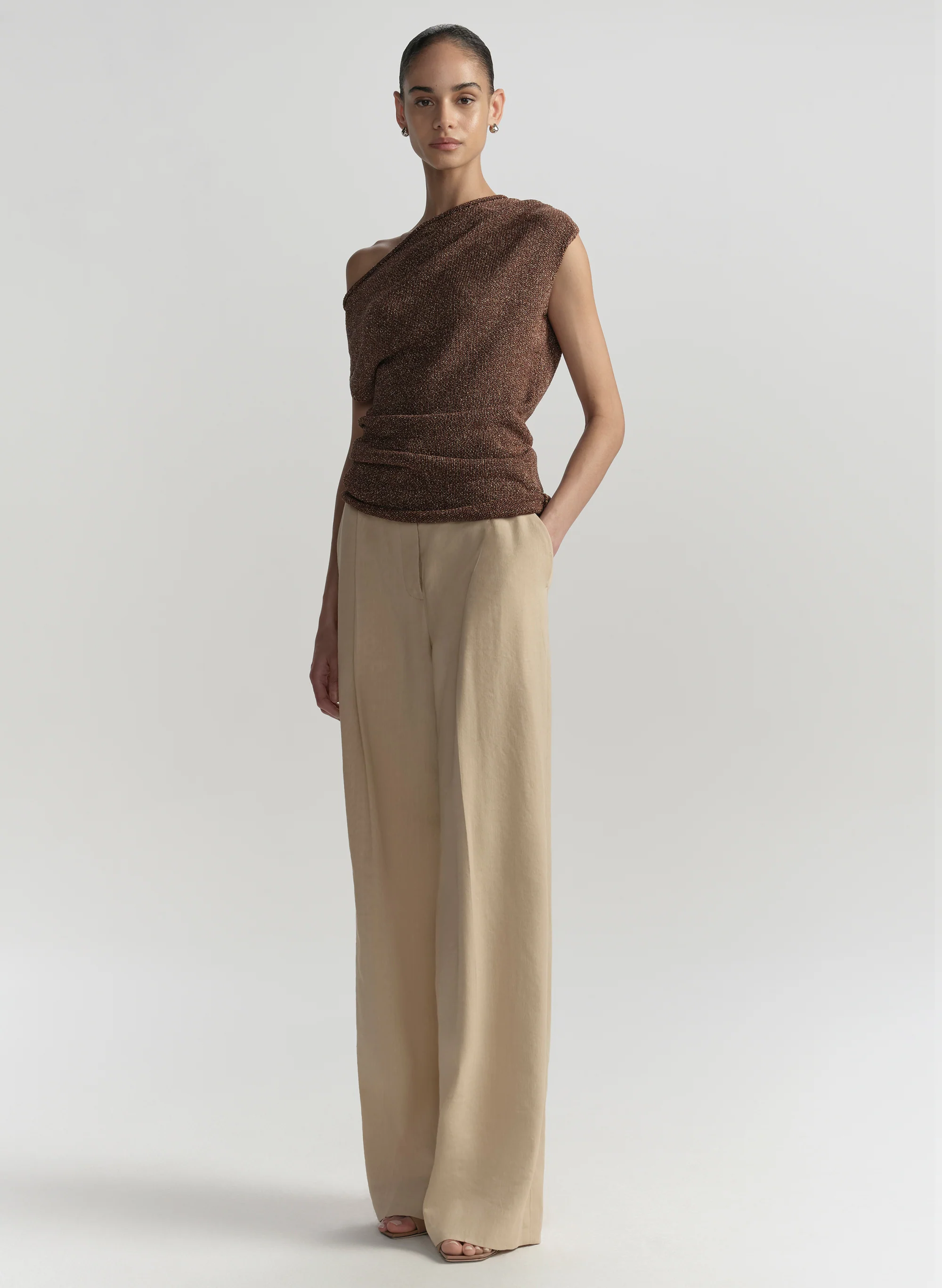 Joni Knit One Shoulder Top - Image 4