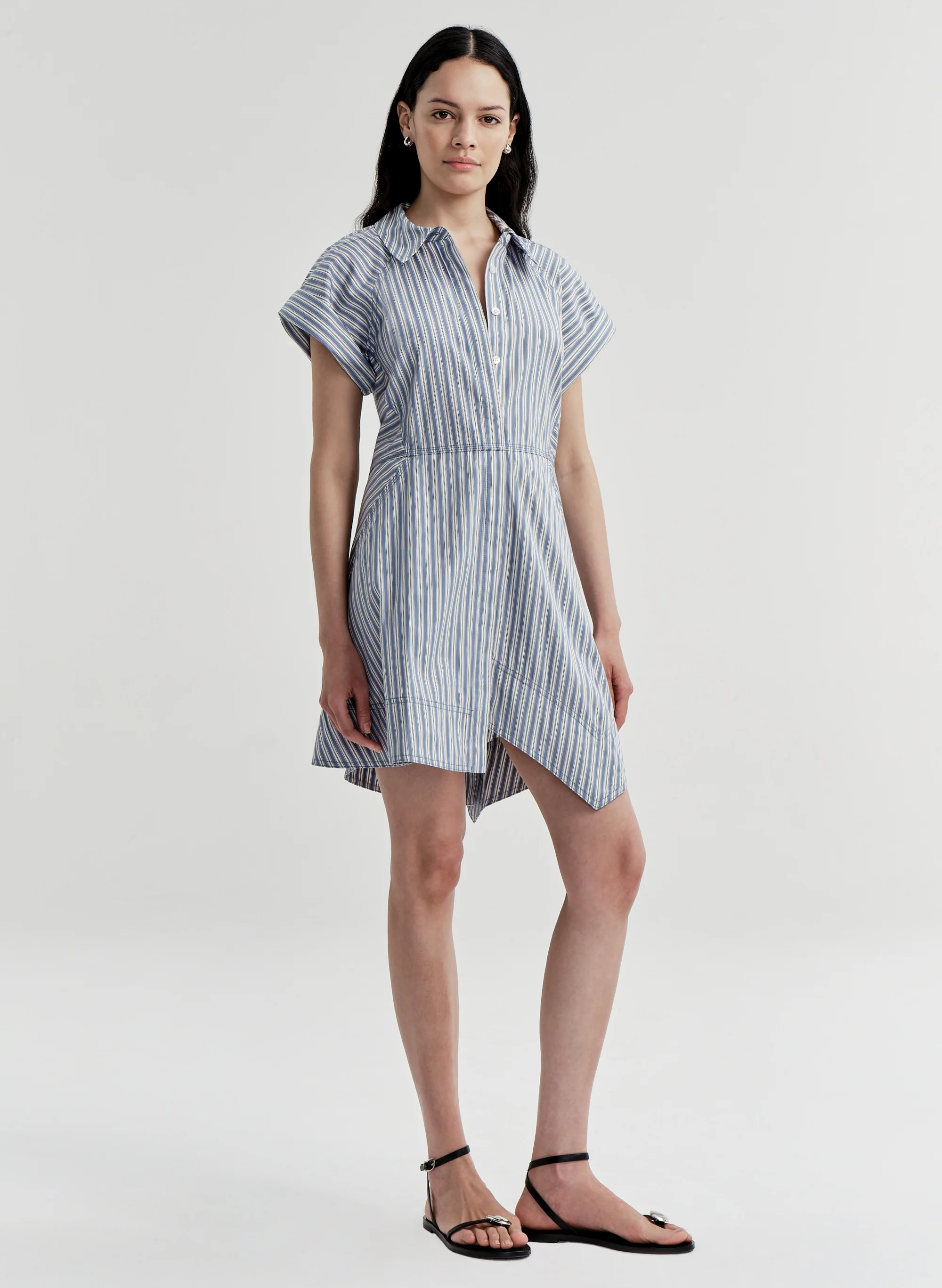 Julie Cotton Mini Shirtdress - Image 3