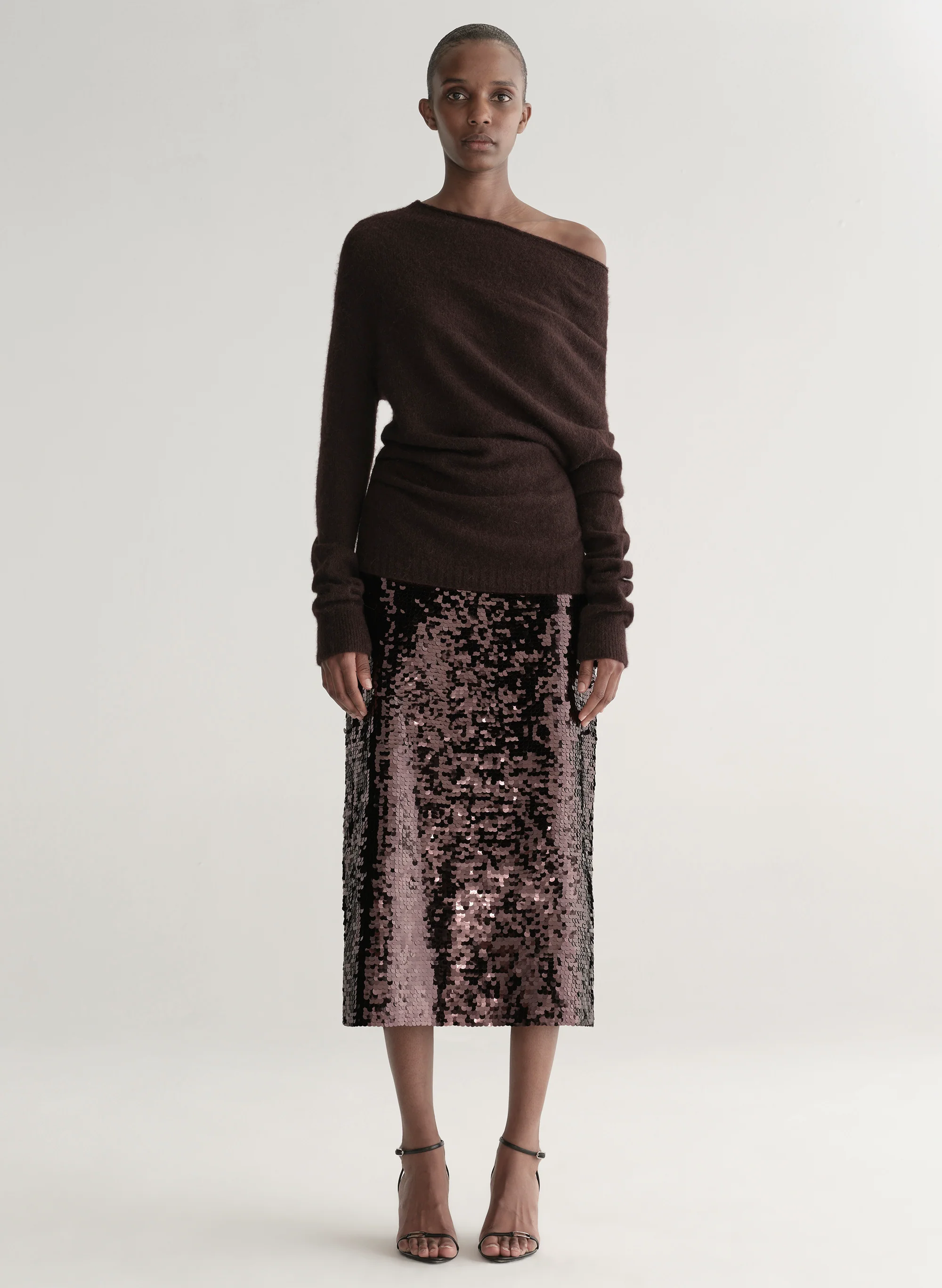 Kali Sequin Midi Skirt