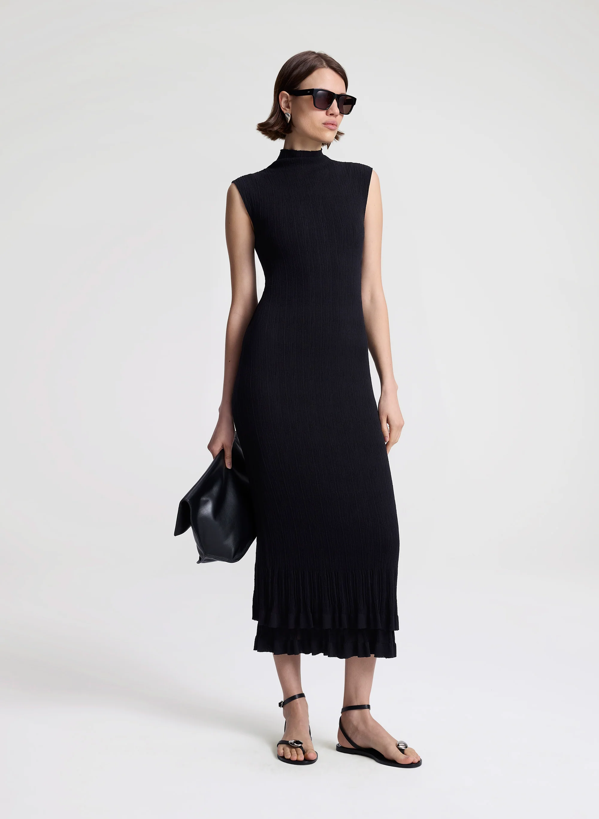Kennedy Fine Cotton Knit Midi Dress - Image 3