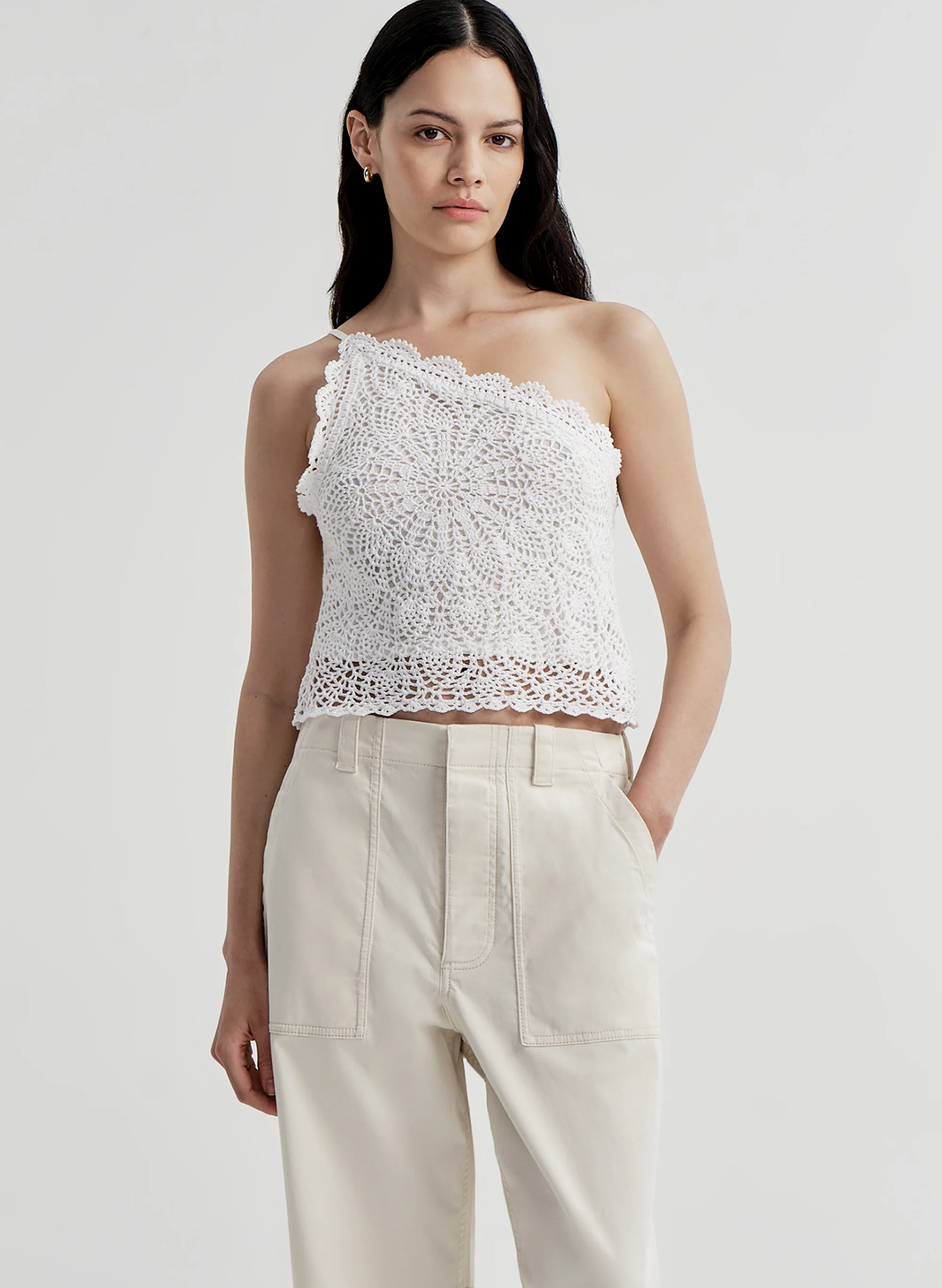 Kenzie Crochet One Shoulder Top