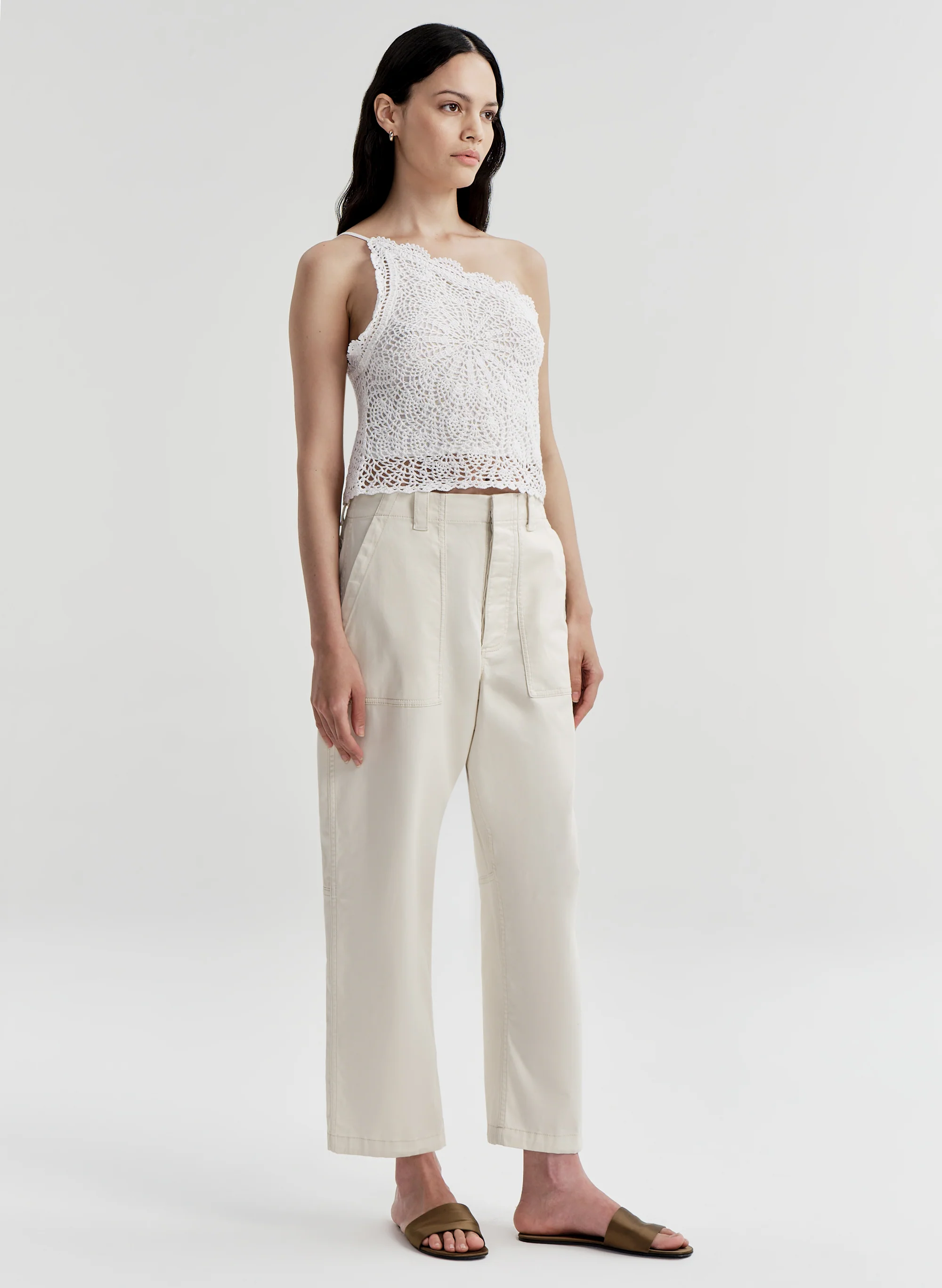 Kenzie Crochet One Shoulder Top - Image 3