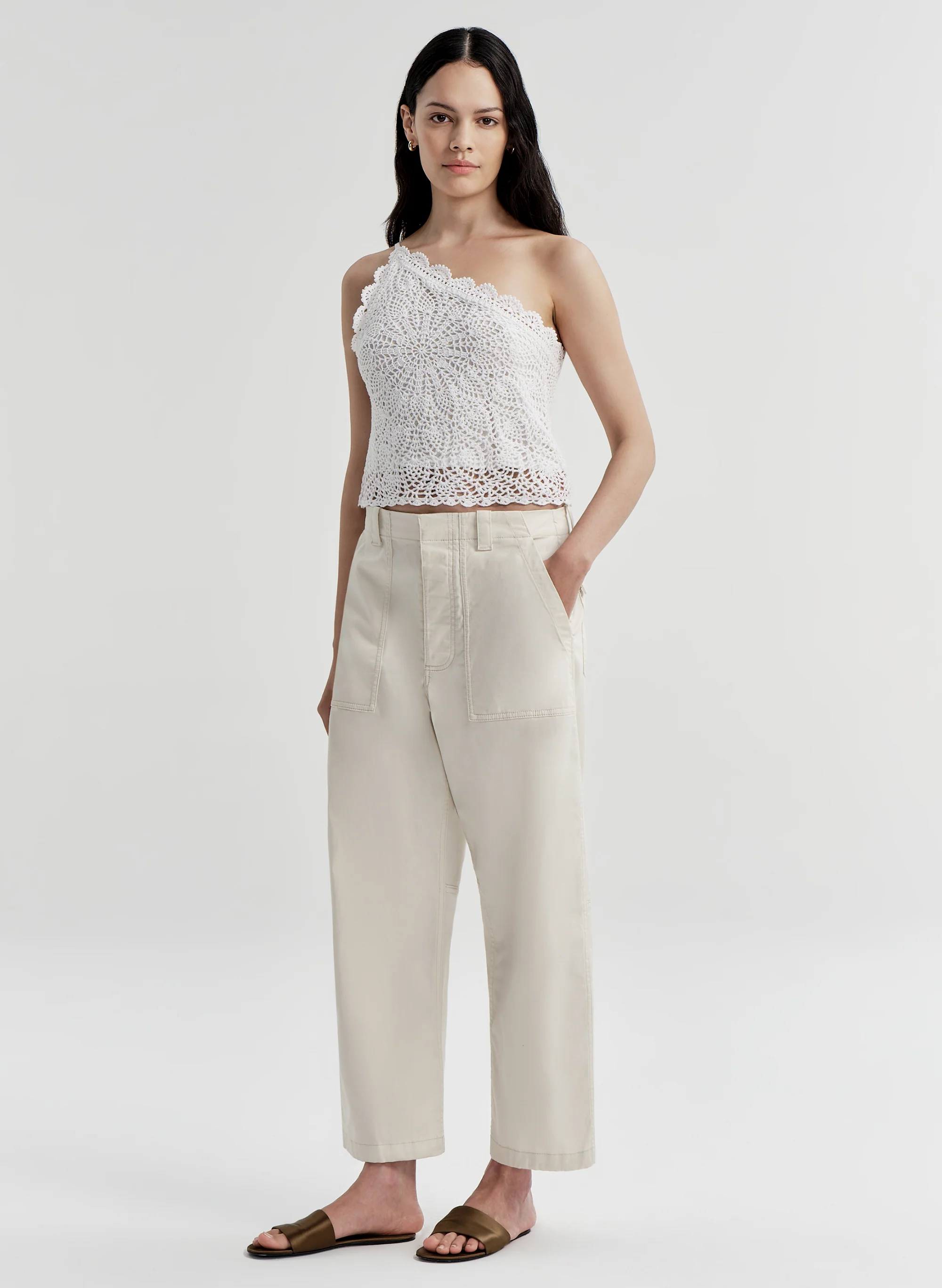 Kenzie Crochet One Shoulder Top - Image 4