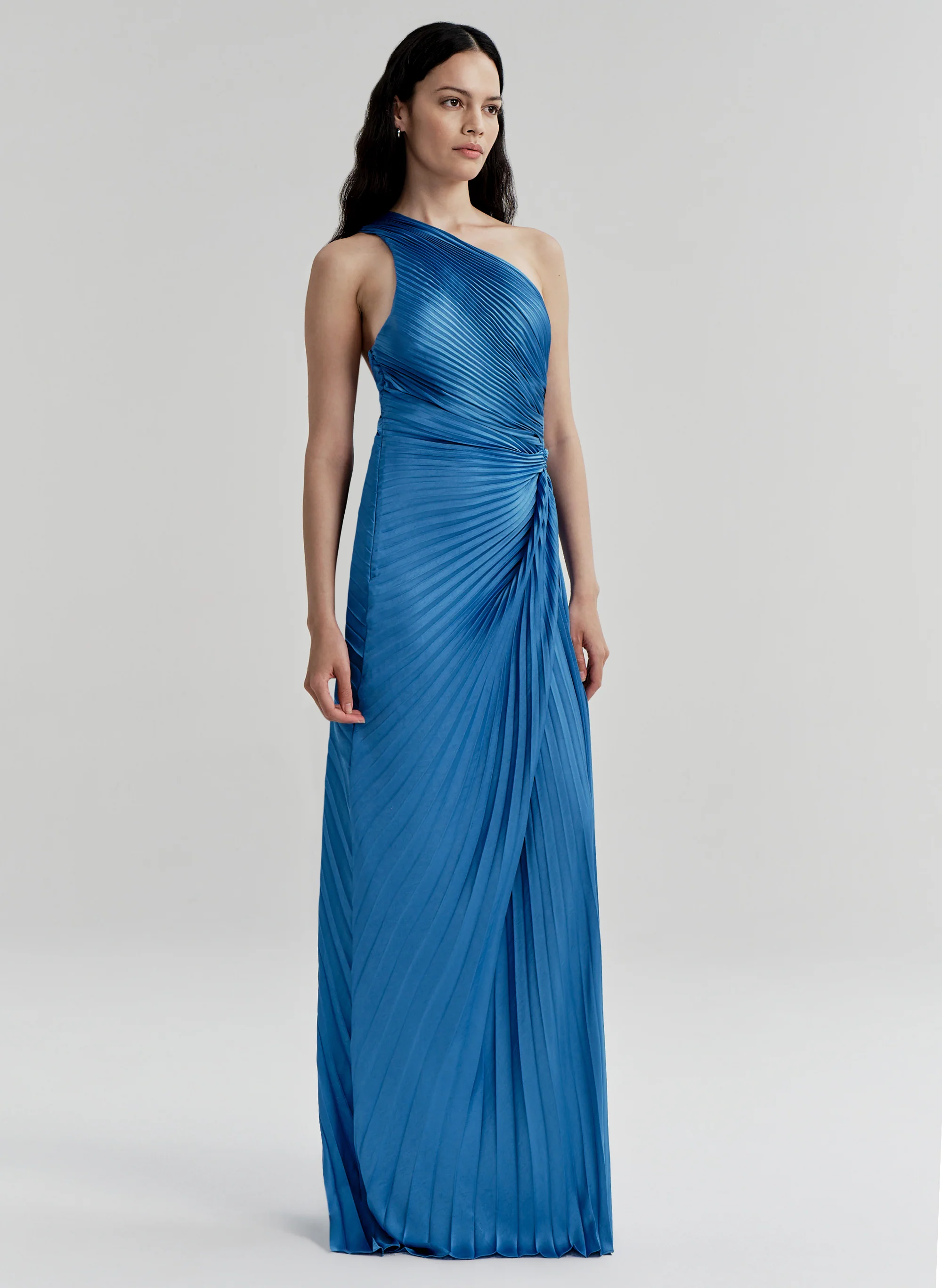 Lara Satin Pleated Gown - Image 3
